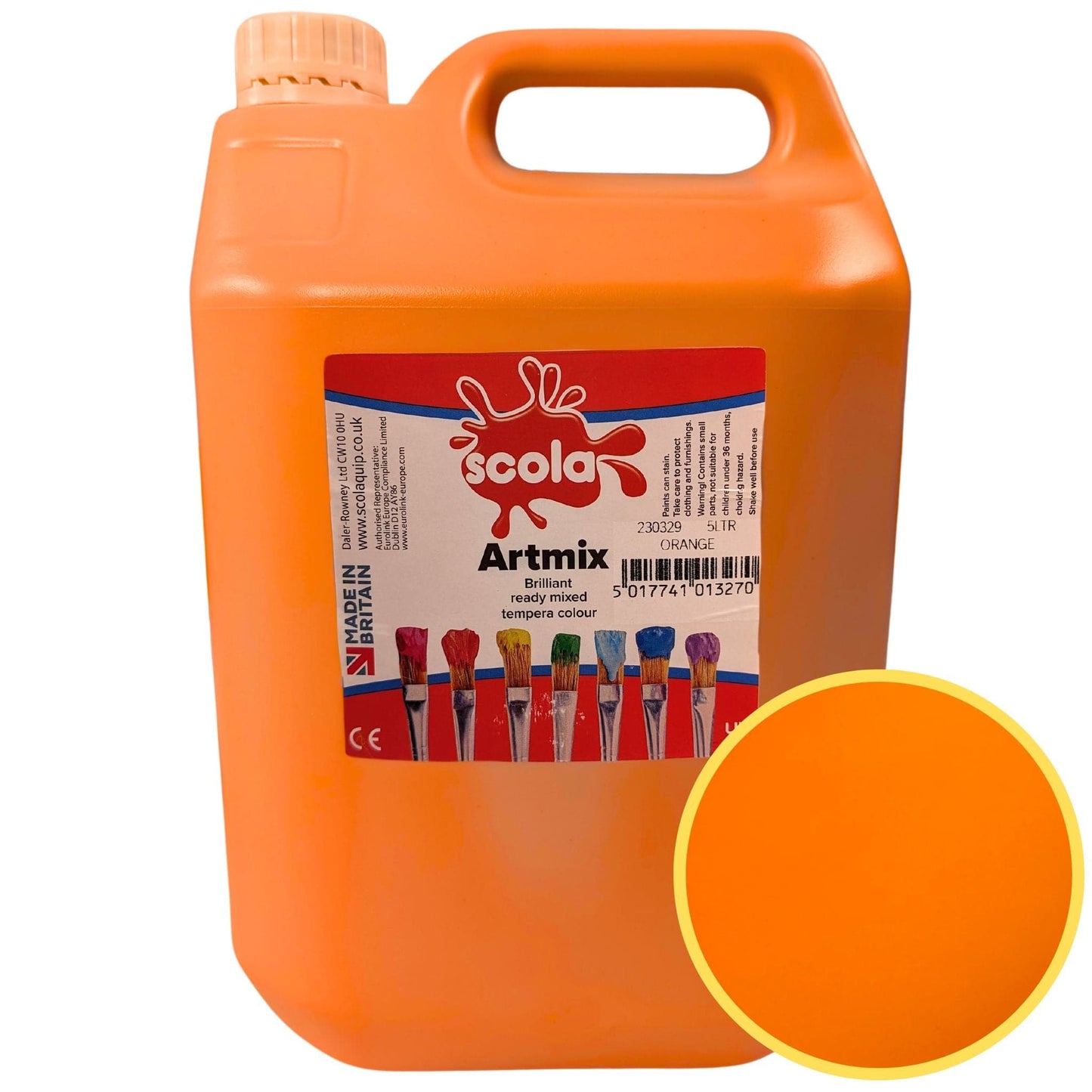 Scola Artmix Ready Mix Paint 5 Litre Choose Colour