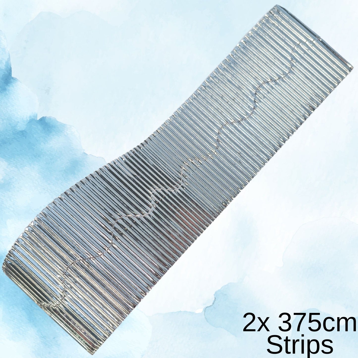 Corrugated Bordettes Scallop Edge 2 x 3.75m Metallic Colours Single Rolls