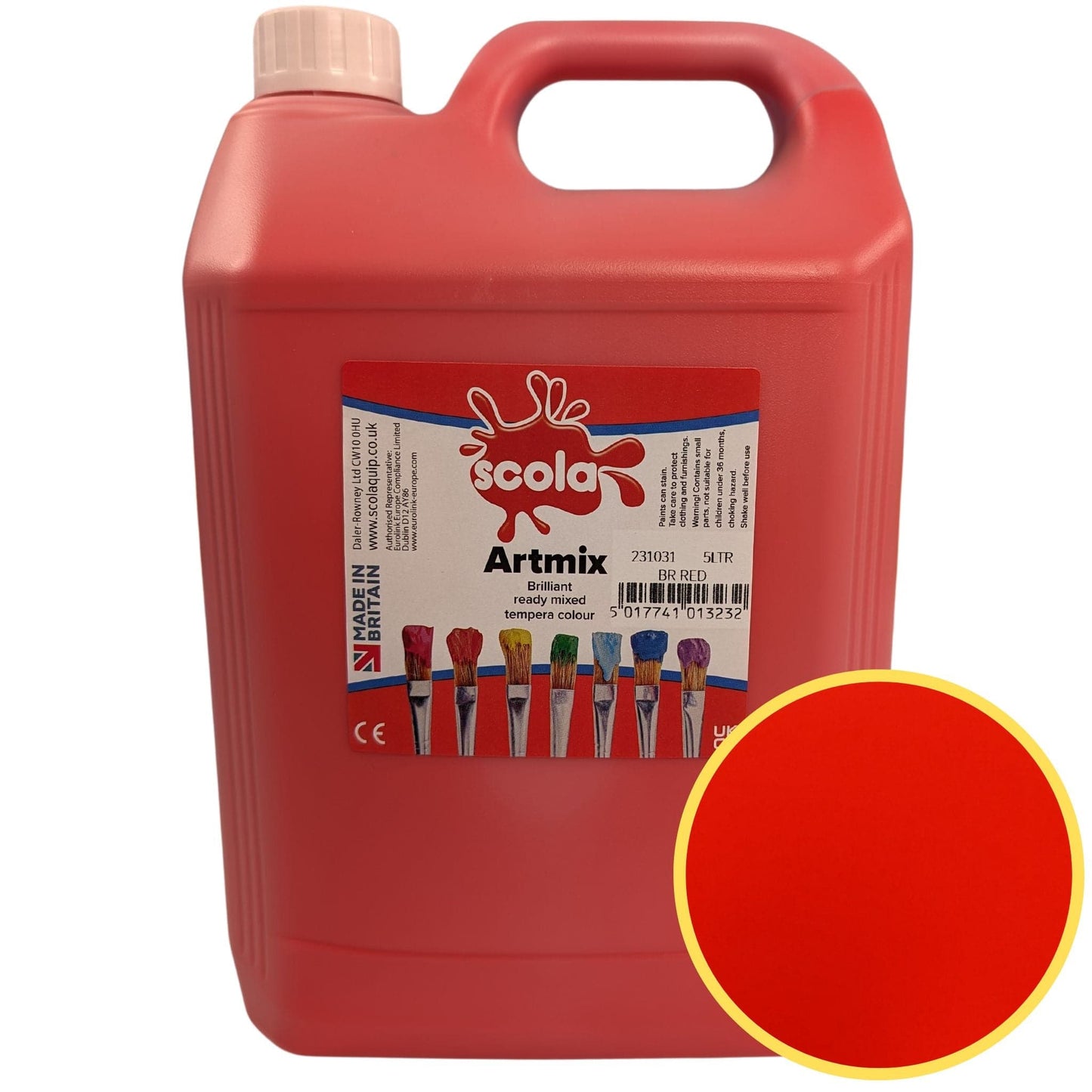 Scola Artmix Ready Mix Paint 5 Litre Choose Colour
