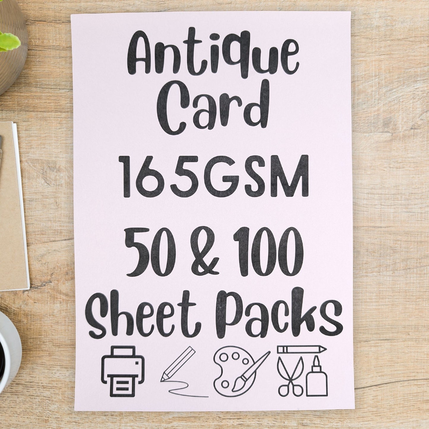 A3 Antique Card 165gsm Sheets for Drawing, Painting, Printing, Arts & Crafts.