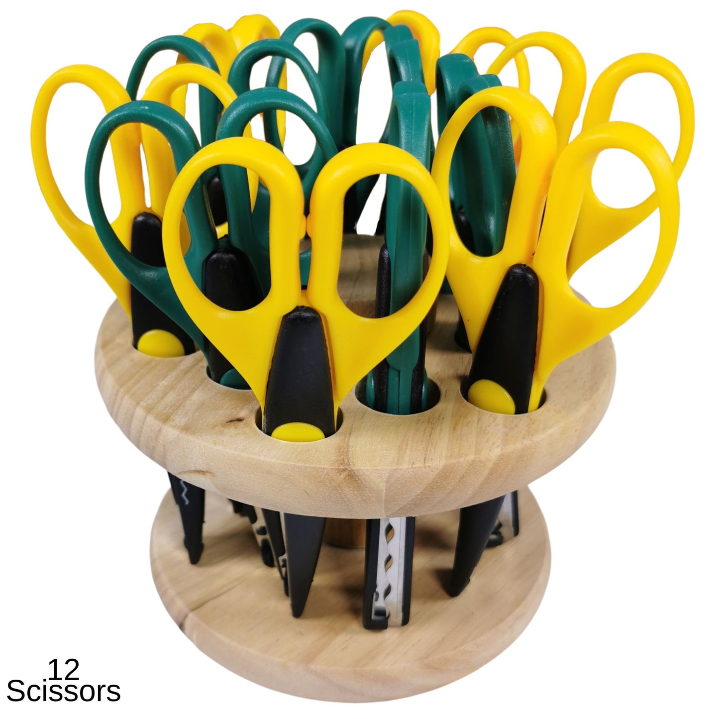 12 Pairs of Decorative Paper Edging Scissors in a Carousel