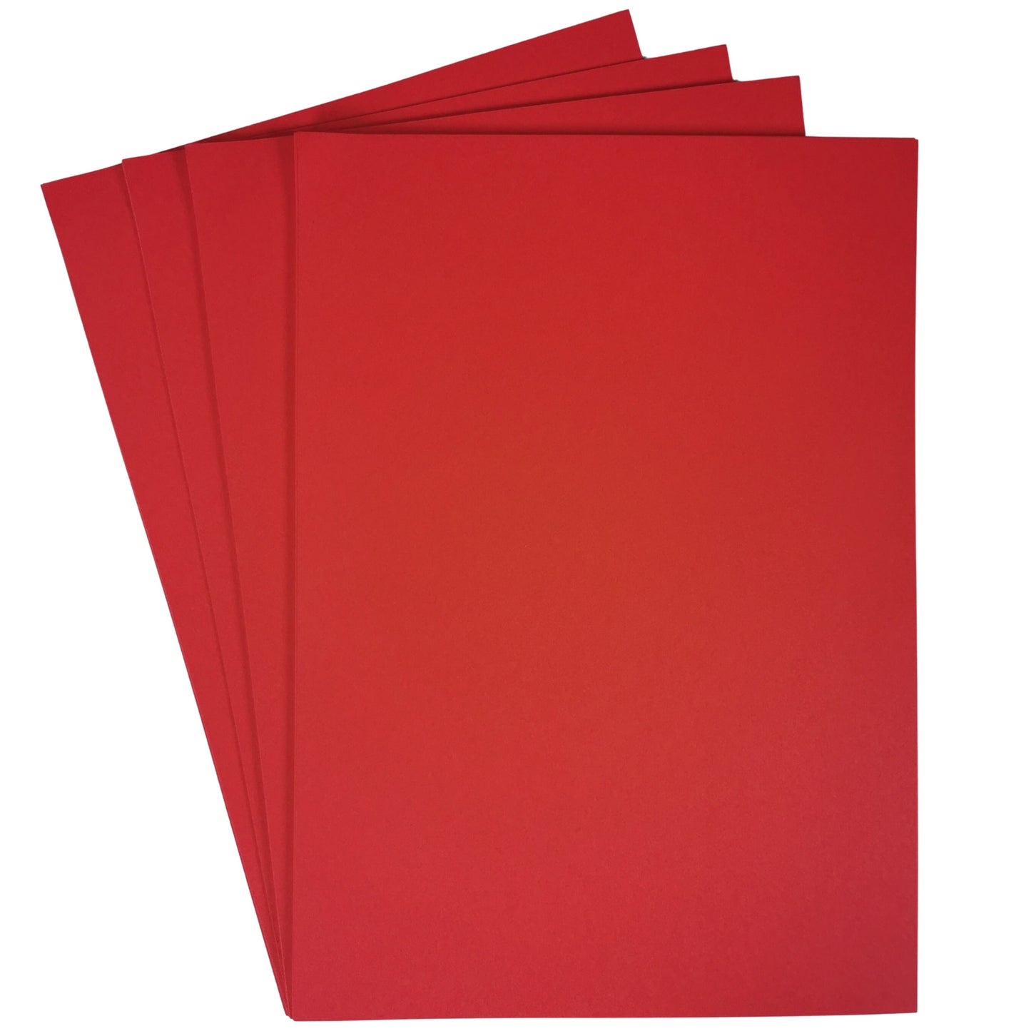 Large A2 Red Card 10 Sheets 180gsm Card Pack