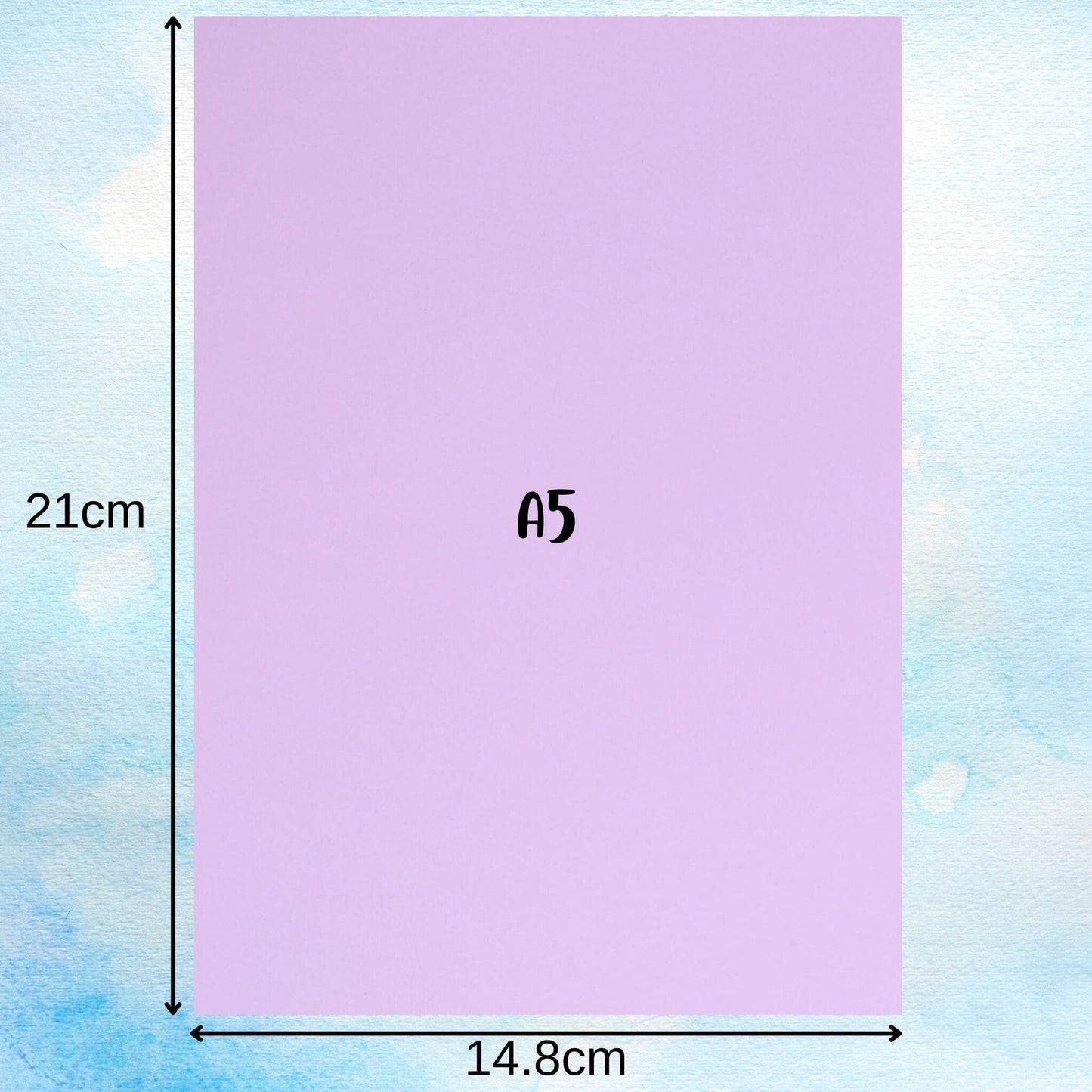A5 Paper Dimensions Lilac