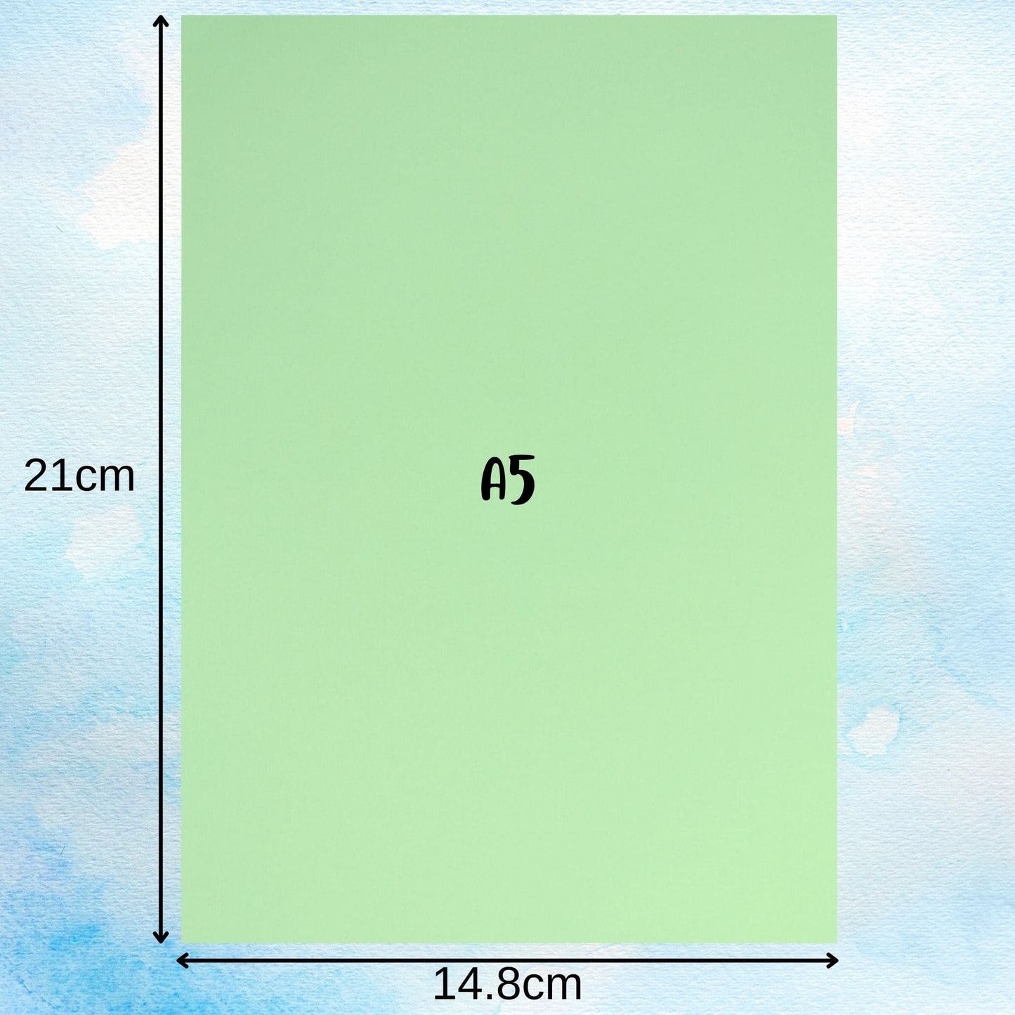 A5 Paper Dimensions Green