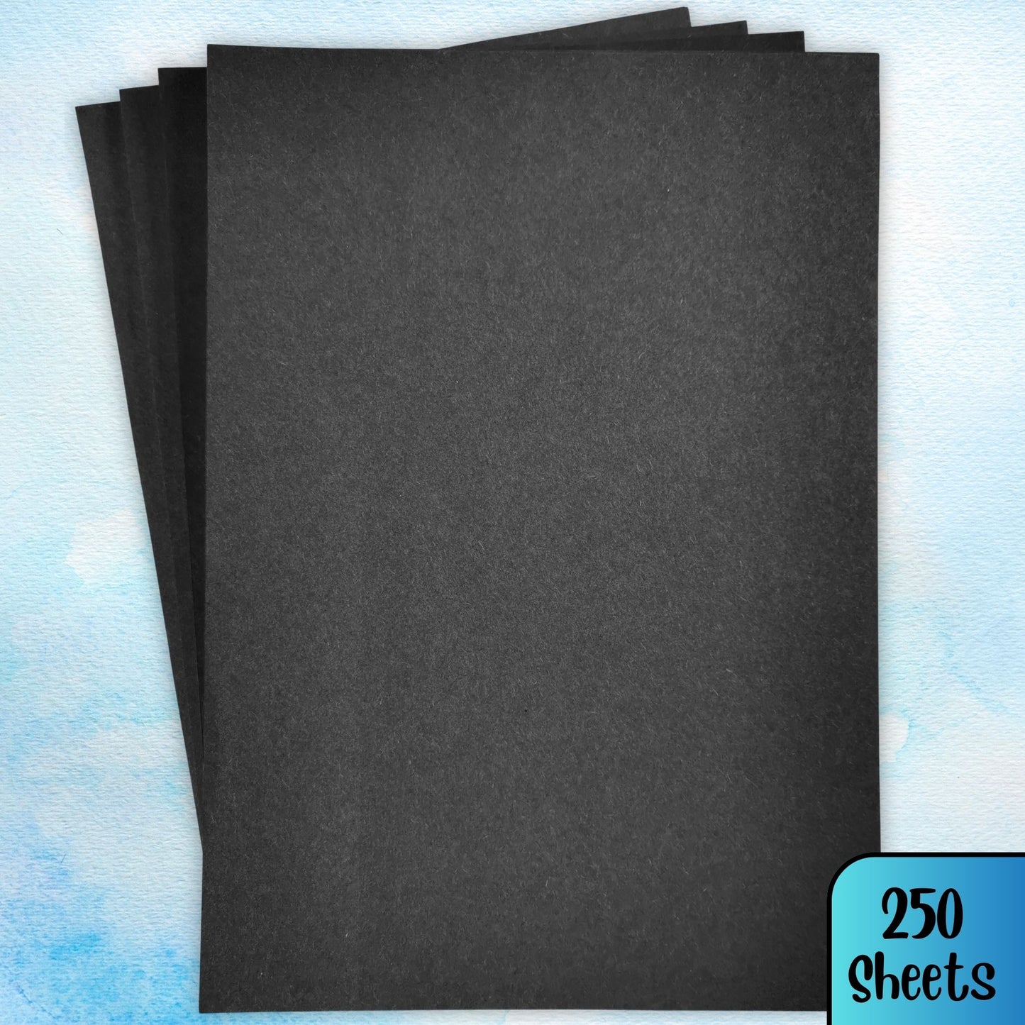 A3 100% Recycled Black Sugar Paper 100gsm