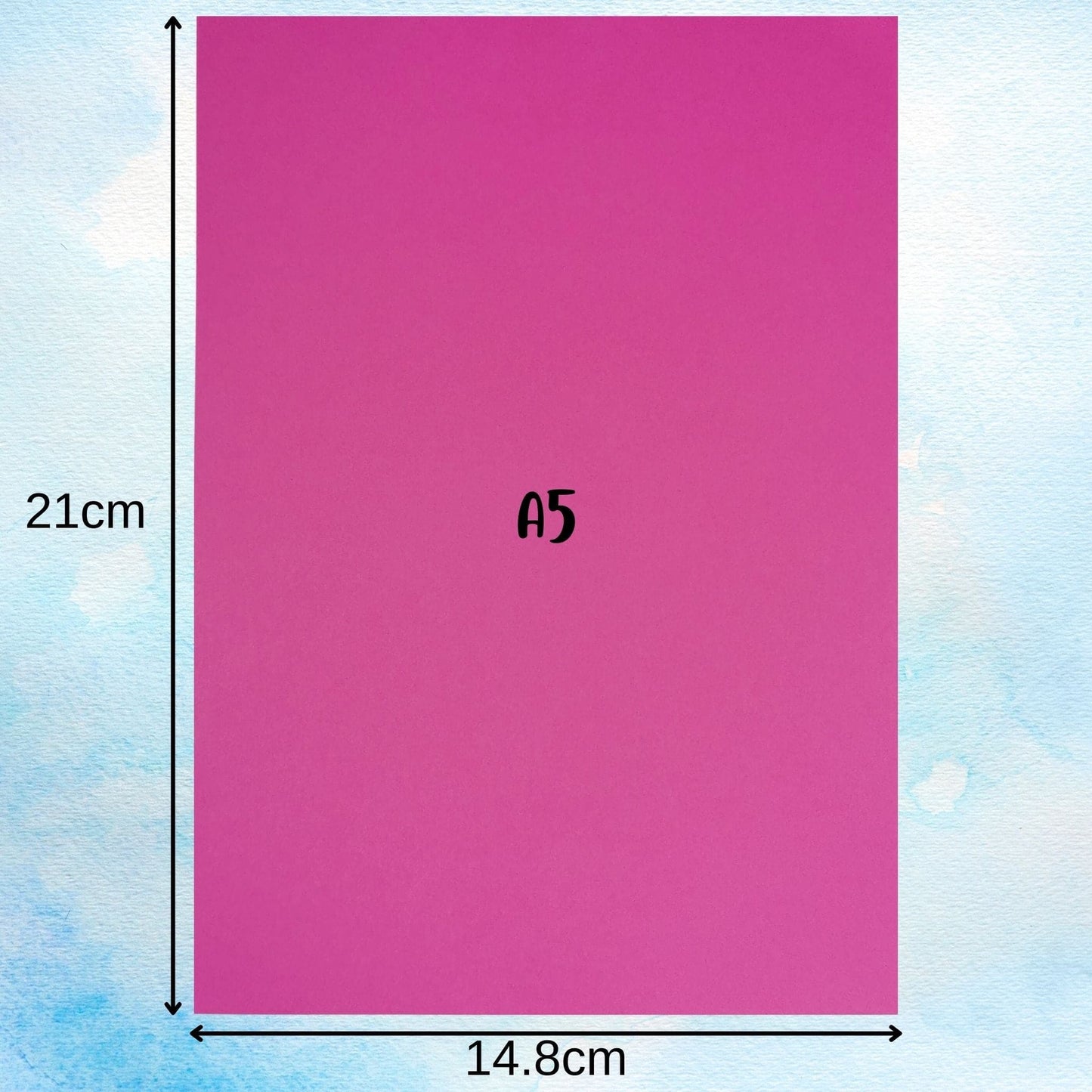 A5 Paper Dimensions Pink Intensive