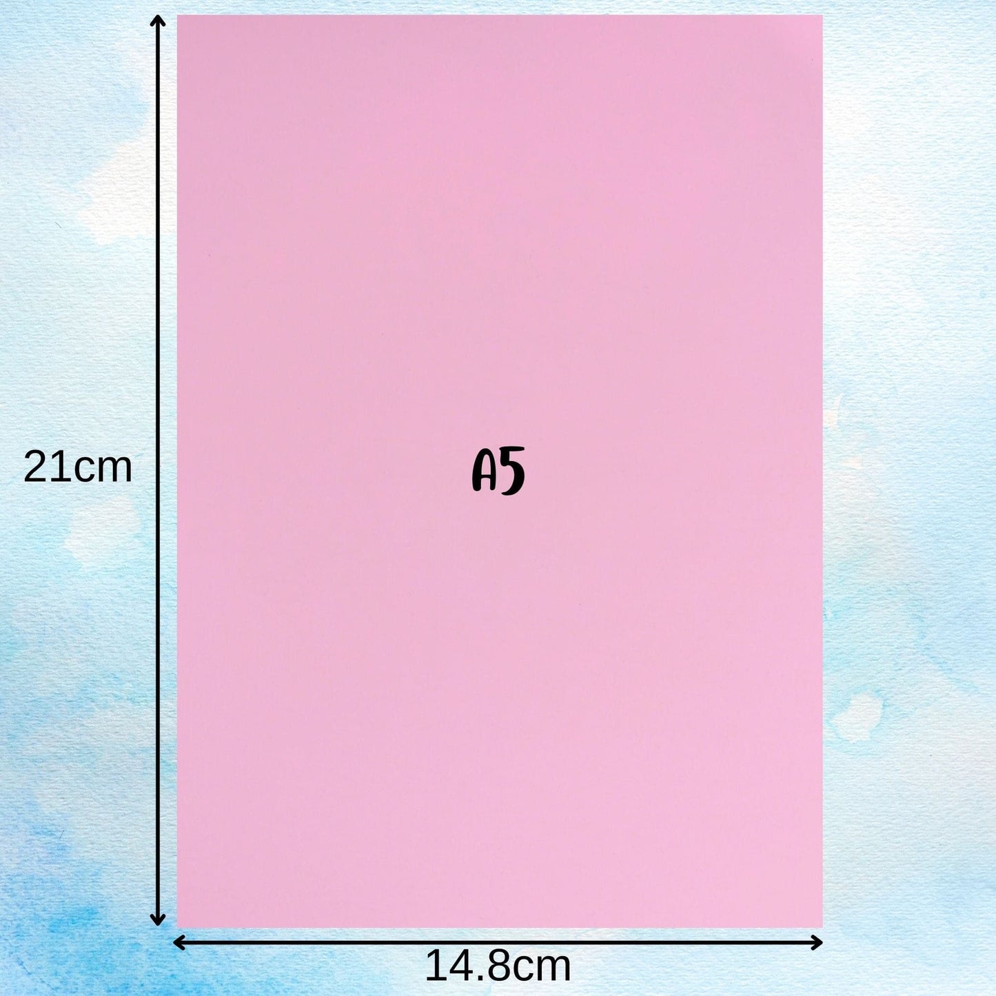 A5 Paper Dimensions Red