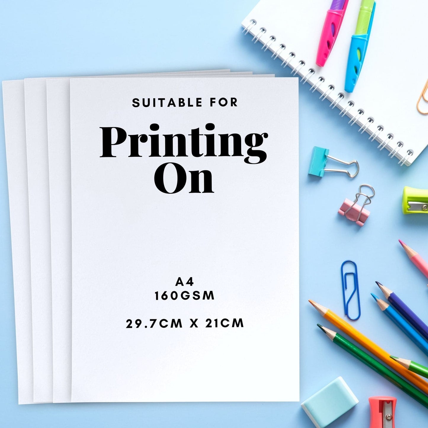 Smooth A4 Craft Card 160gsm 100 Sheets Choose Colour