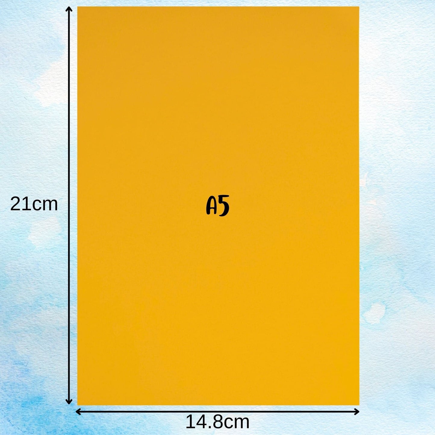 A5 Paper Dimensions Sunflower Yellow