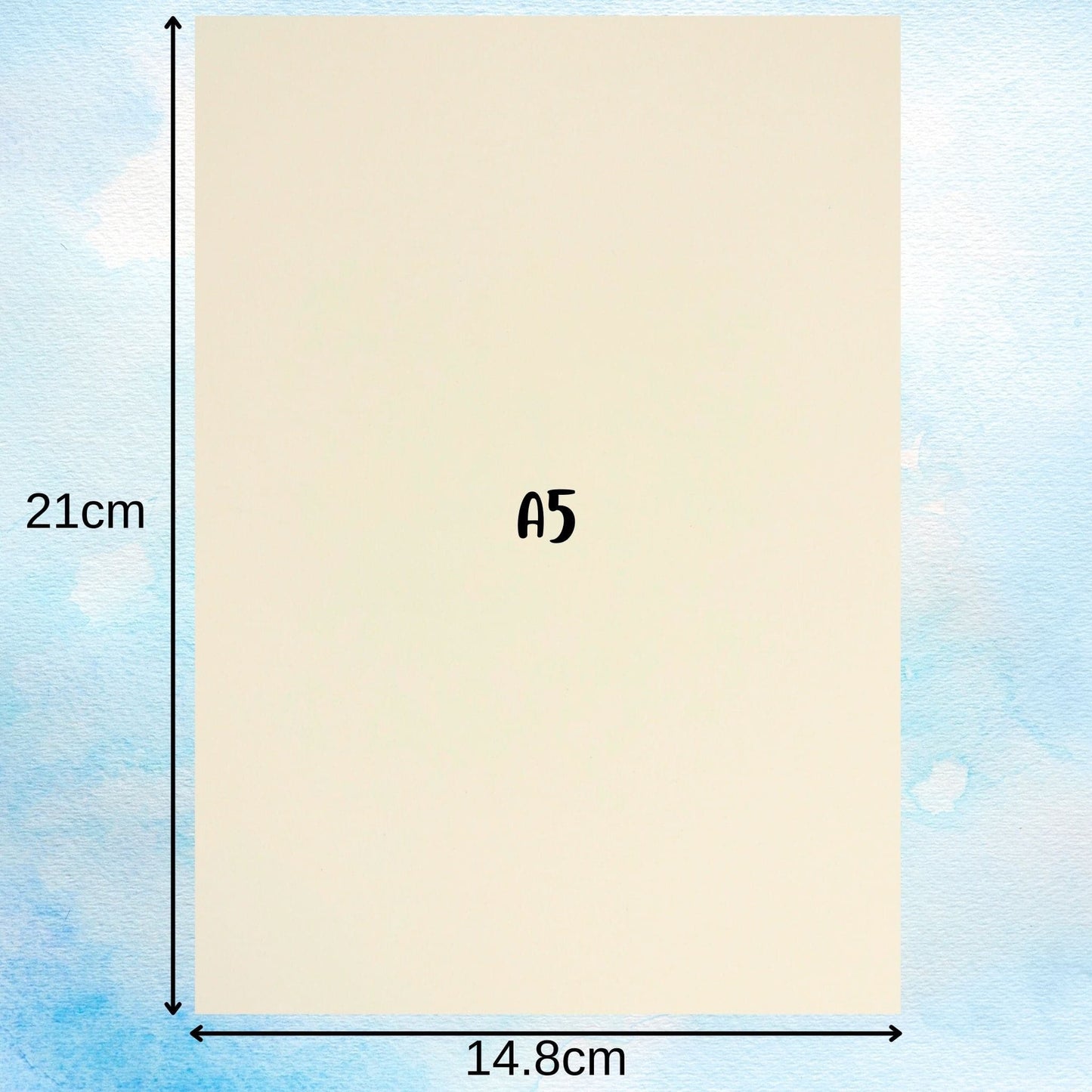 A5 Paper Dimensions Cream