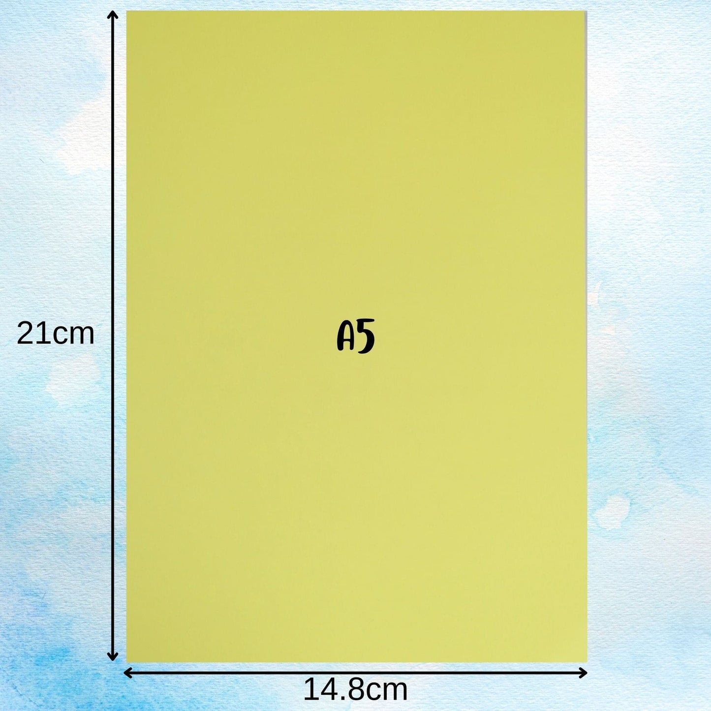 A5 Paper Dimensions Daffodil Yellow