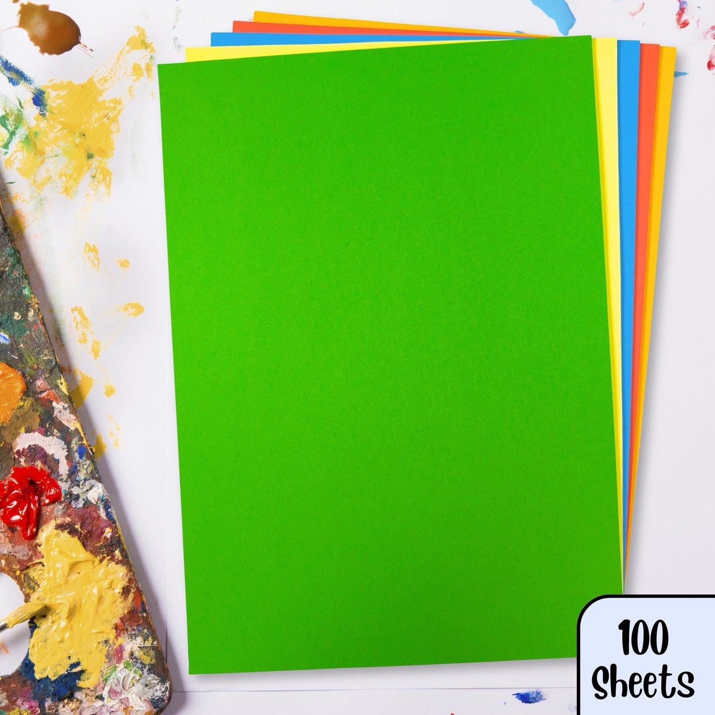 A4 Paper Bright Coloured Assortment 100 Sheets 80gsm