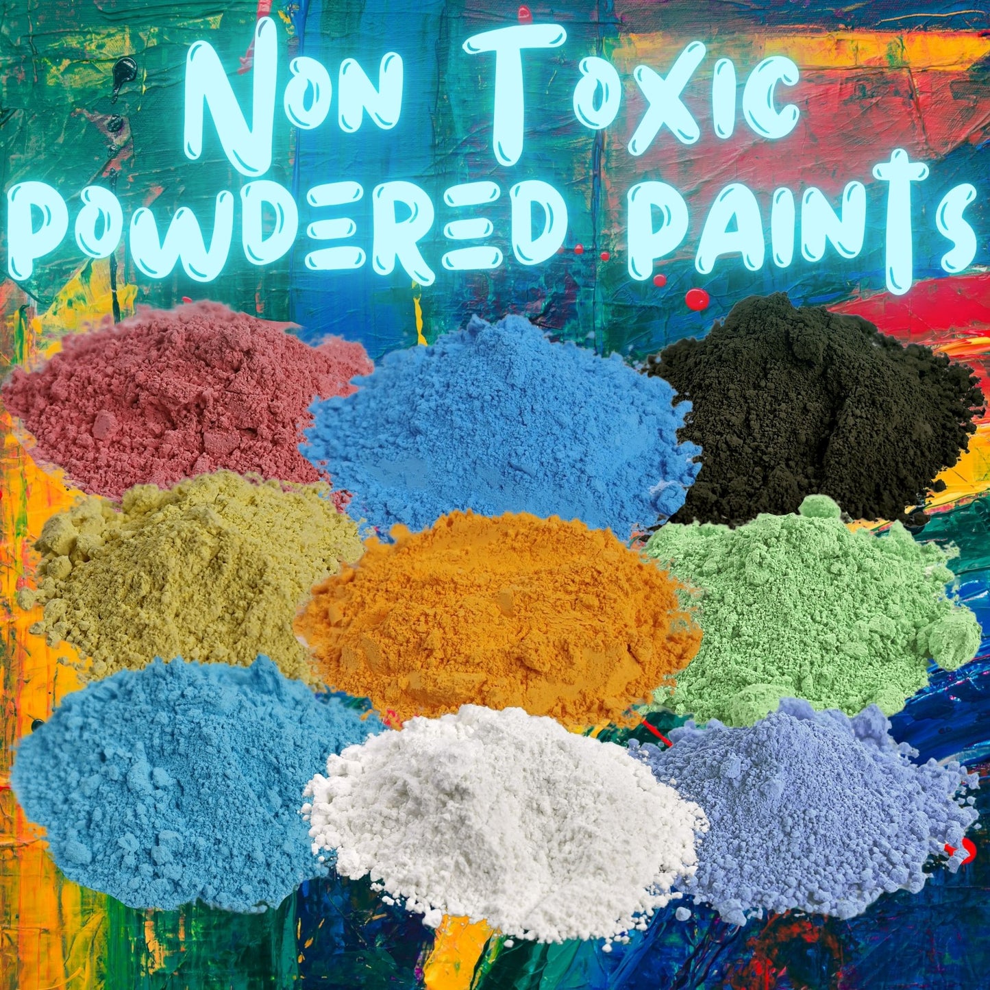 Powder Paint Single Colour Bags of 2.5kg Non Toxic Childrens Paint