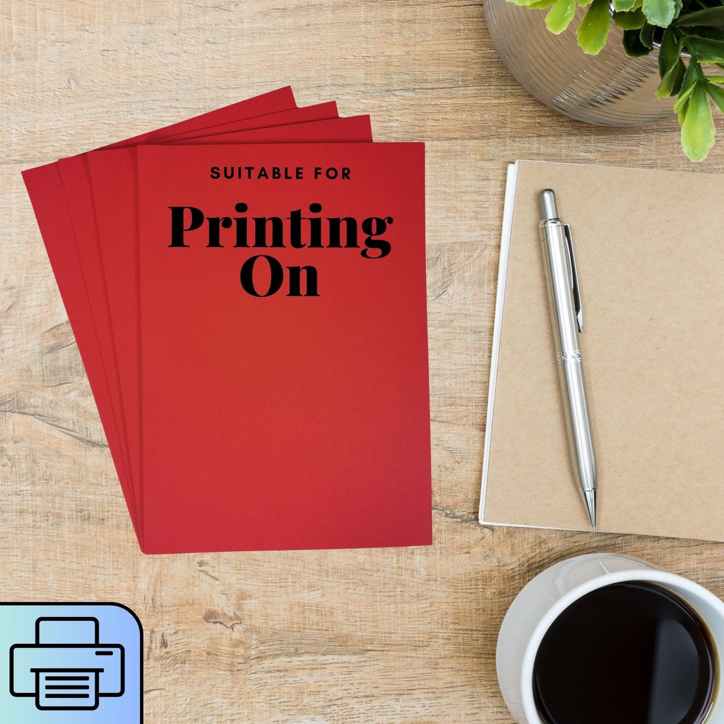 A5 Sheets For Printing Red