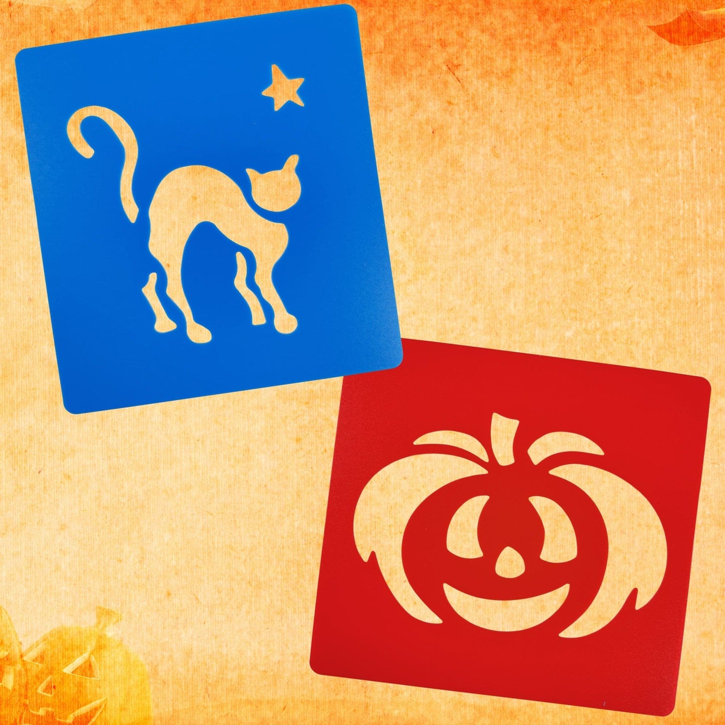 Reusable Large Halloween Art Stencils 6 Pieces Stencil Sets for Kids