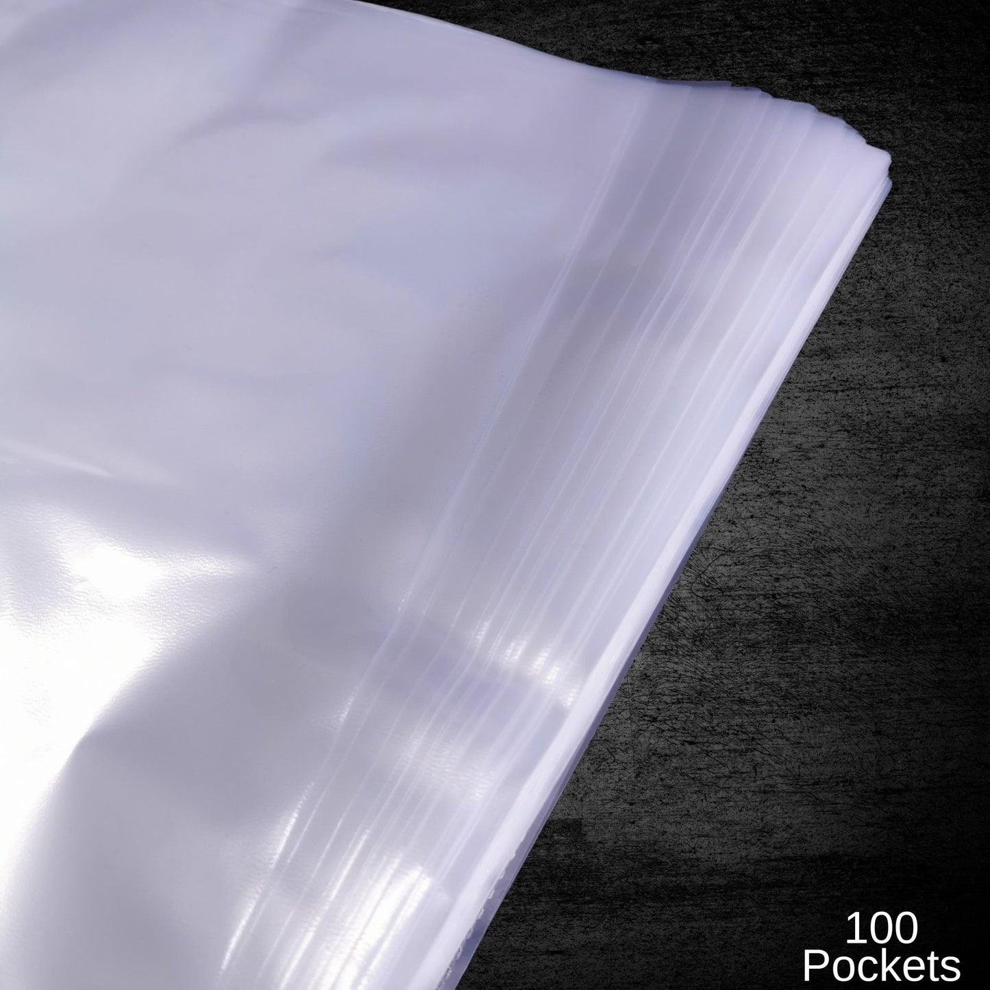 100% Recycled A4 Punched Pockets Pack of 100, 30 Micron Thick