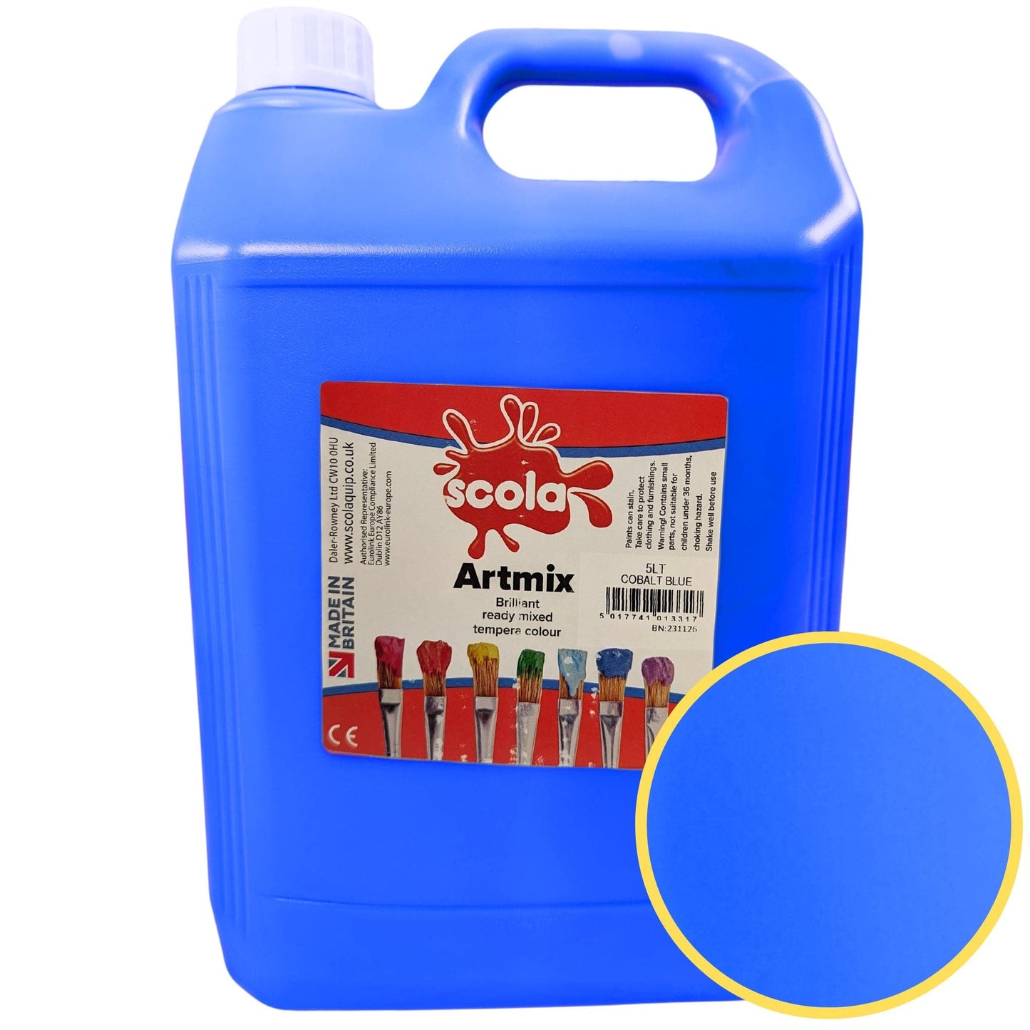 Scola Artmix Ready Mix Paint 5 Litre Choose Colour