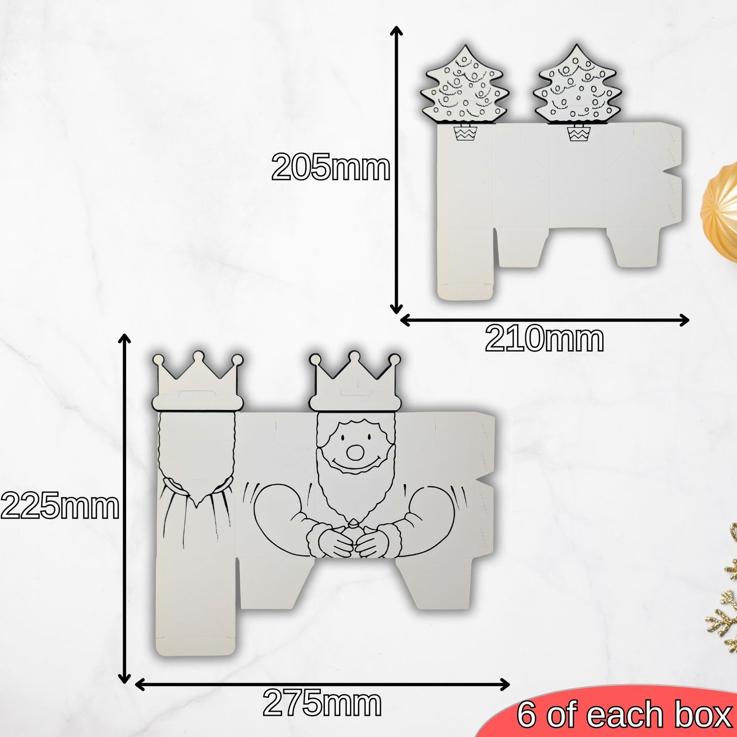 Make and Decorate Christmas Festive Gift Boxes