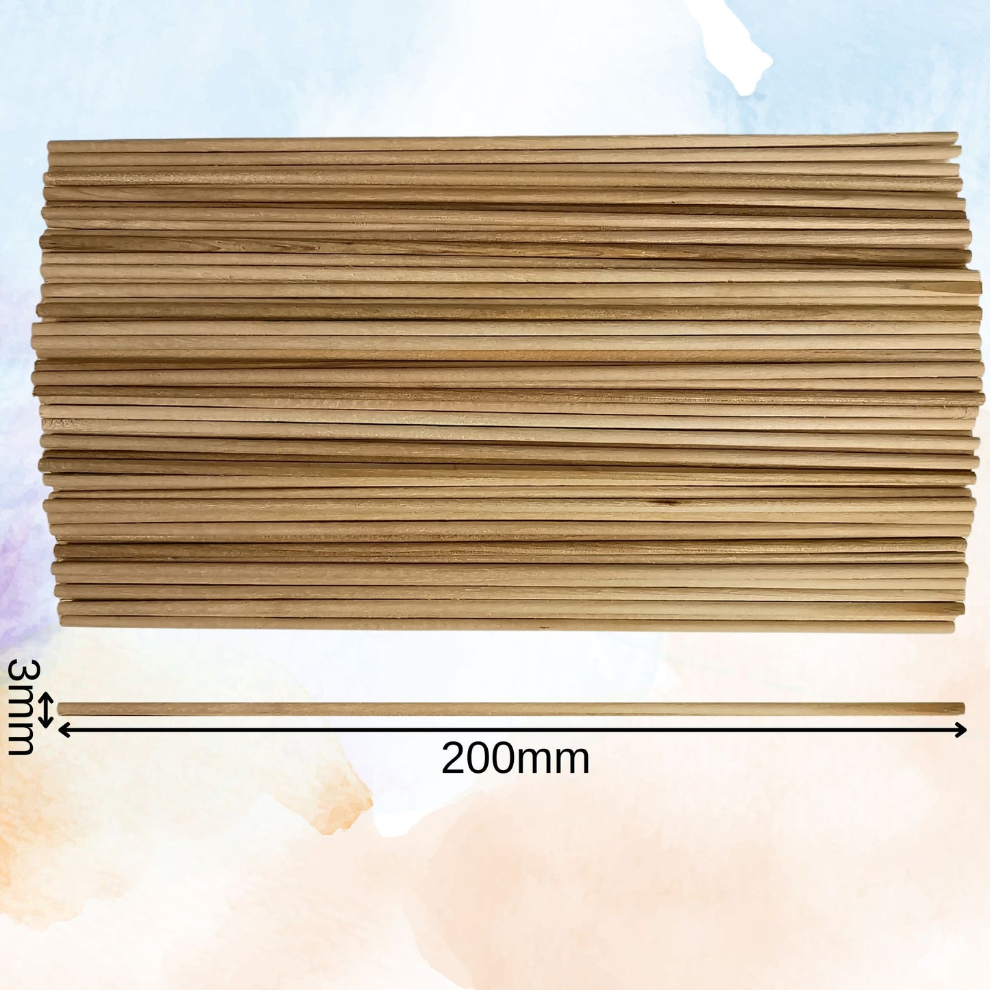 Round Wooden Craft Sticks