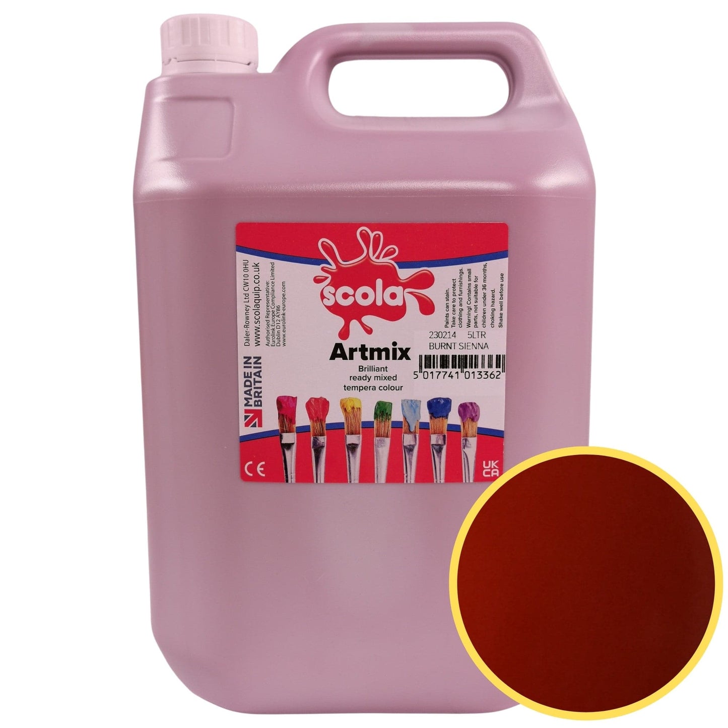 Scola Artmix Ready Mix Paint 5 Litre Choose Colour