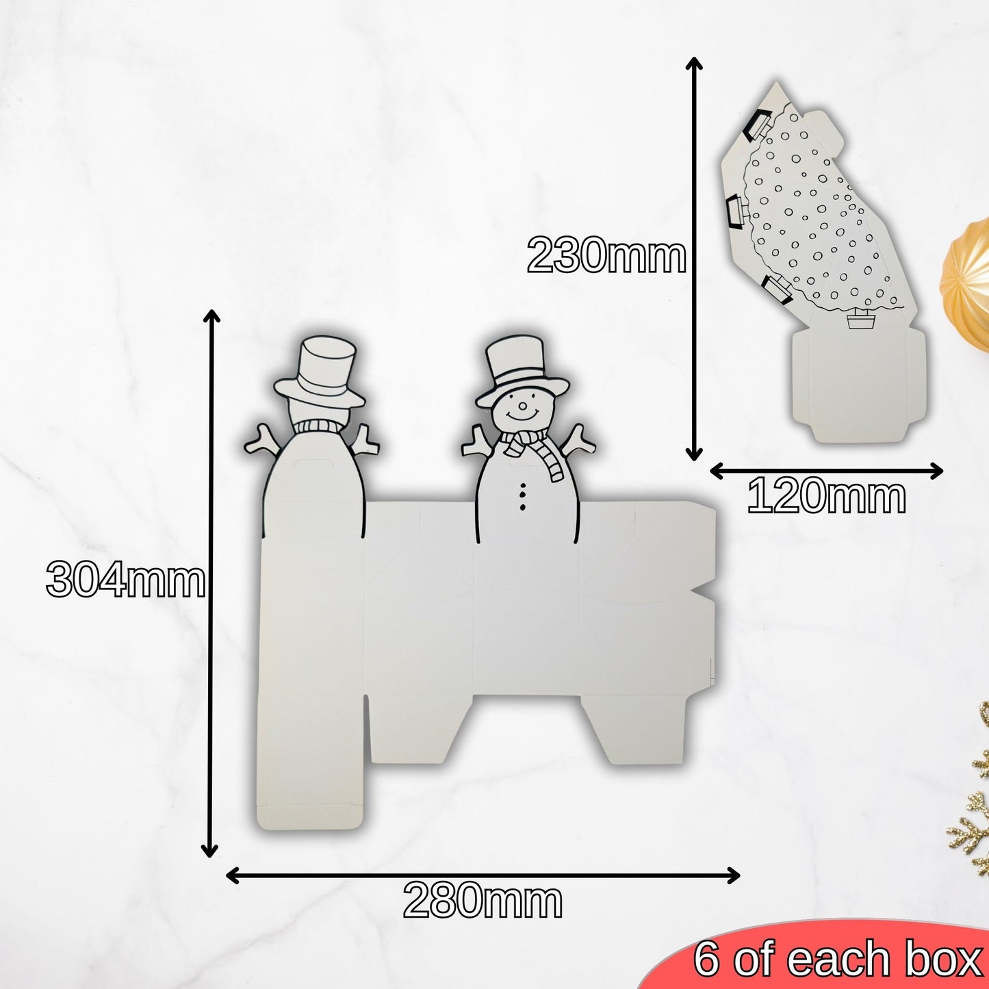 Make and Decorate Christmas Festive Gift Boxes