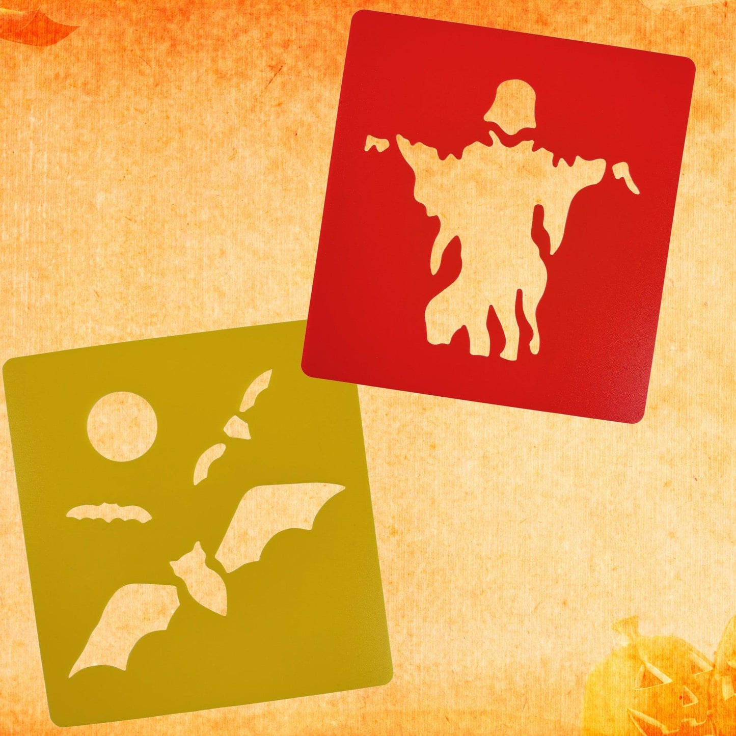 Reusable Large Halloween Art Stencils 6 Pieces Stencil Sets for Kids