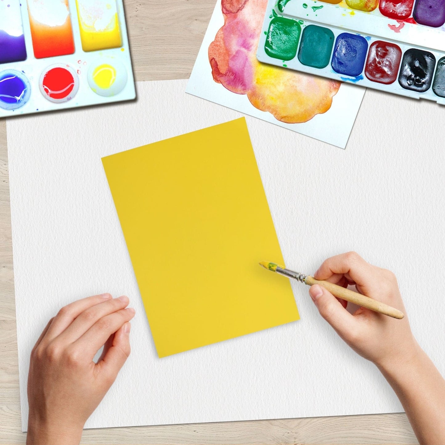 Paint On Yellow Sheets