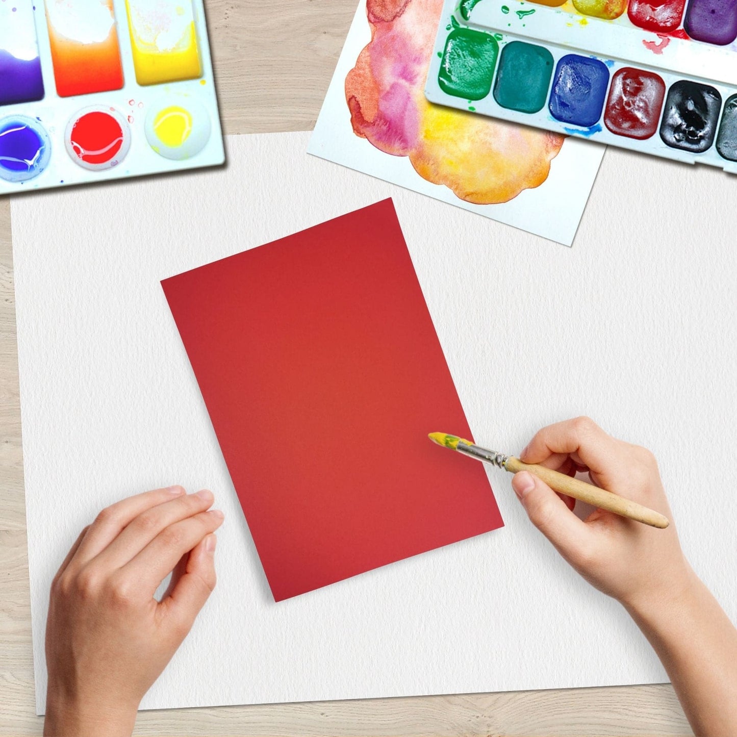 Paint On Red Sheets