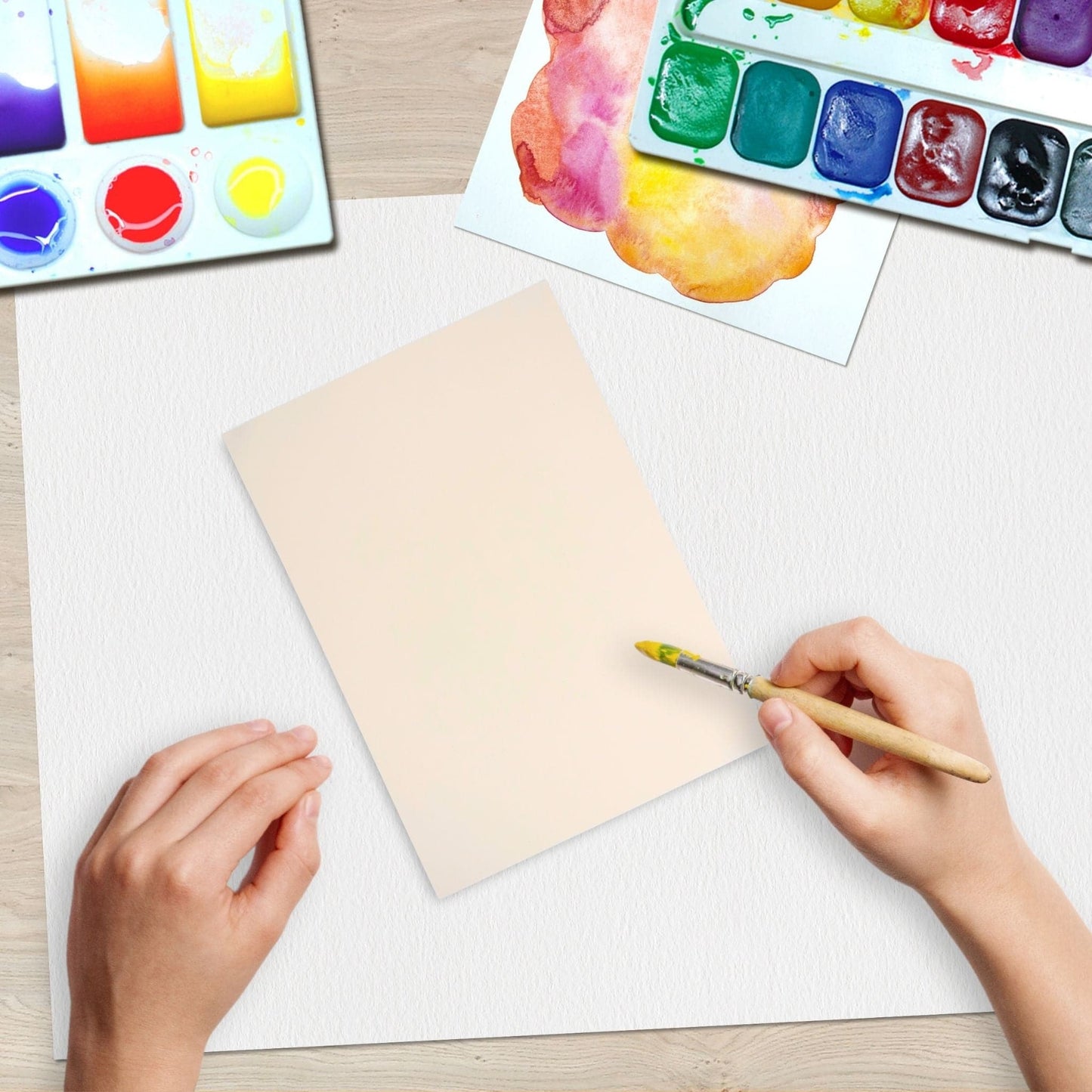 Paint On Cream Sheets