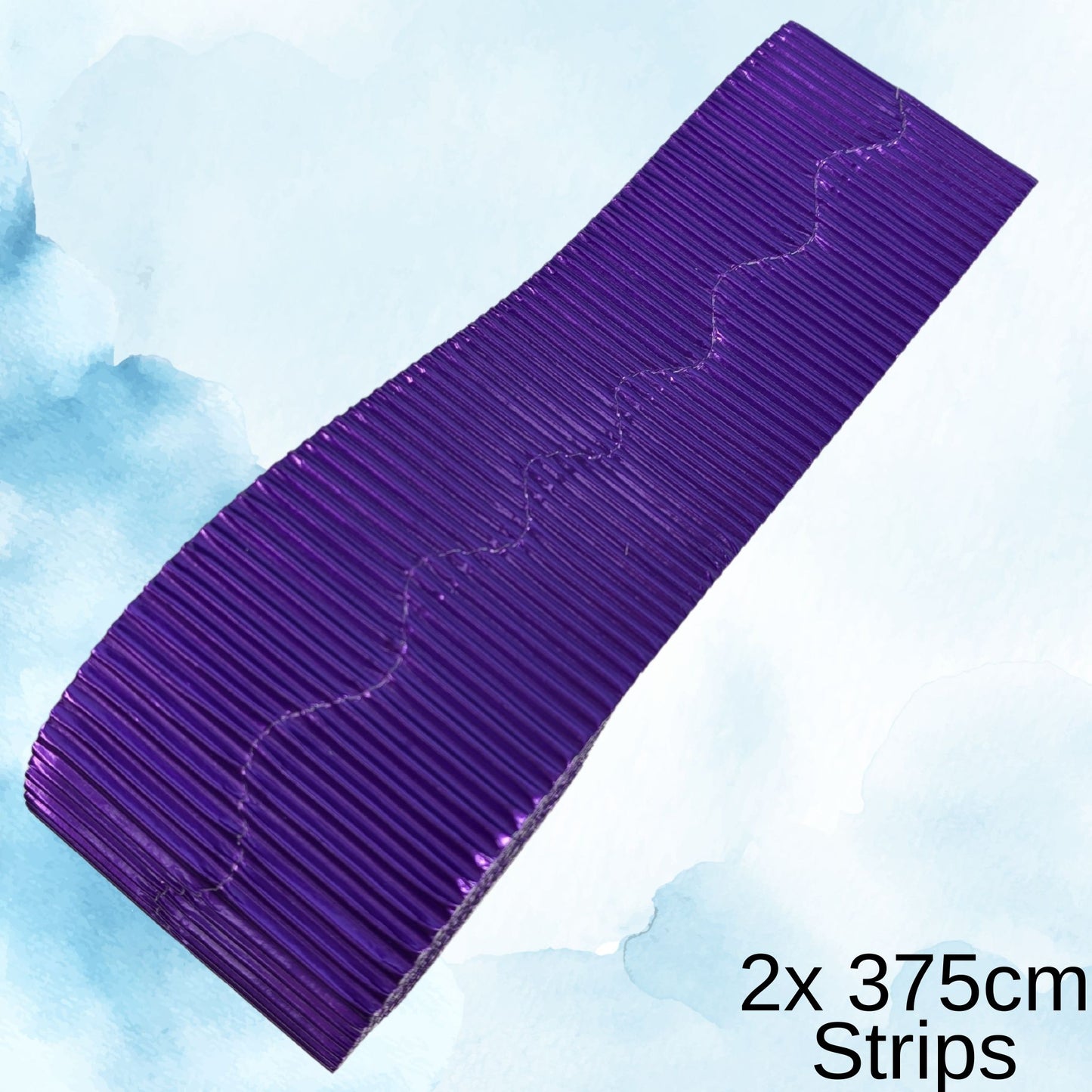 Corrugated Bordettes Scallop Edge 2 x 3.75m Metallic Colours Single Rolls