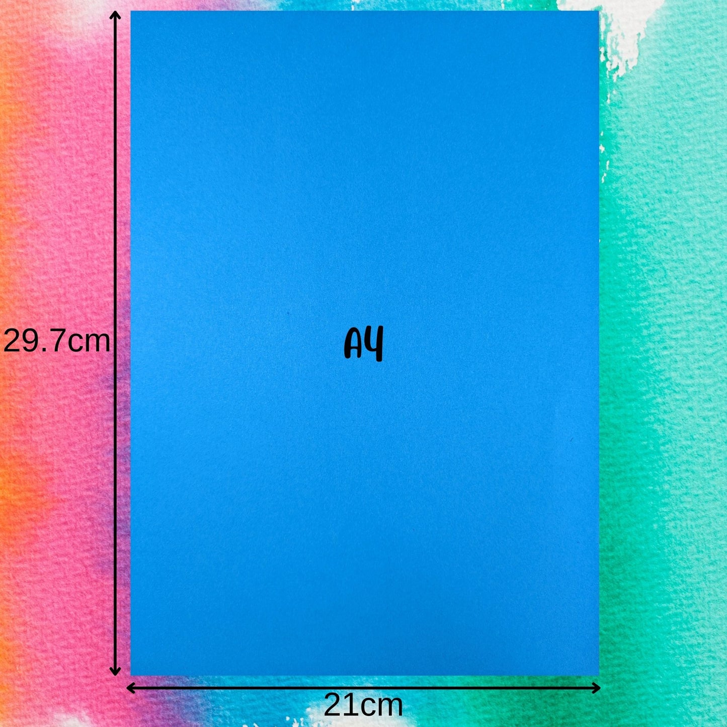 A4 Paper Bright Coloured Assortment 100 Sheets 80gsm