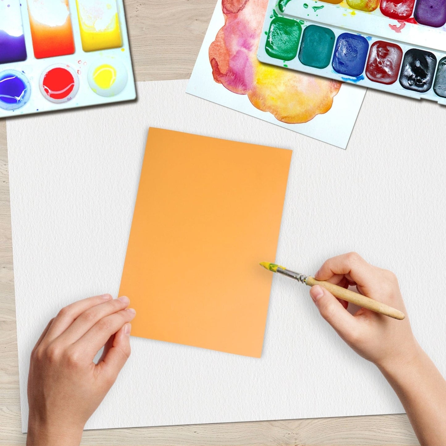 Paint On Peach Sheets