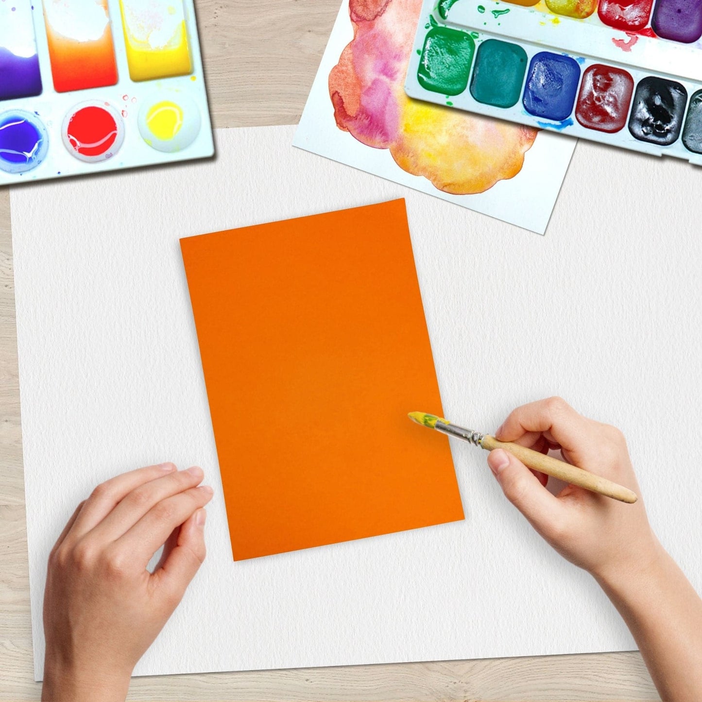 Paint On Orange Sheets