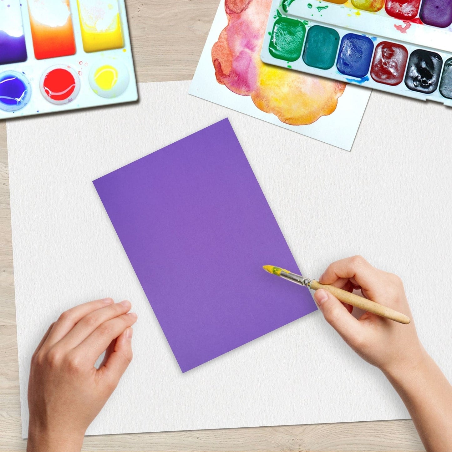 Paint On Purple Sheets