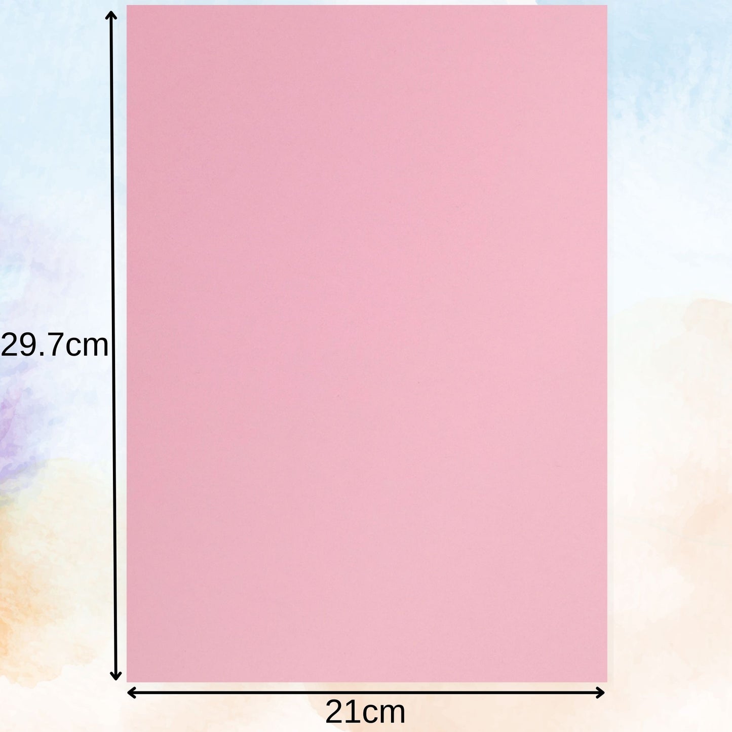 A4 Pastel Coloured 160gsm Card Pack 6 Colours 50 Assorted Sheets.