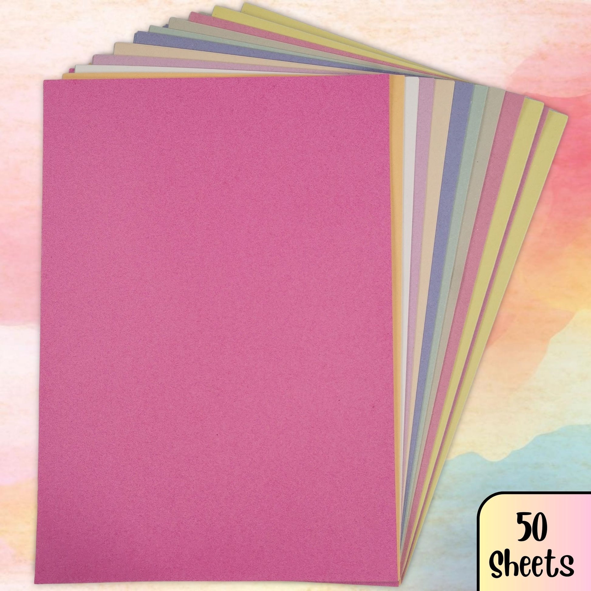 50 Sheets Sugar Paper Available