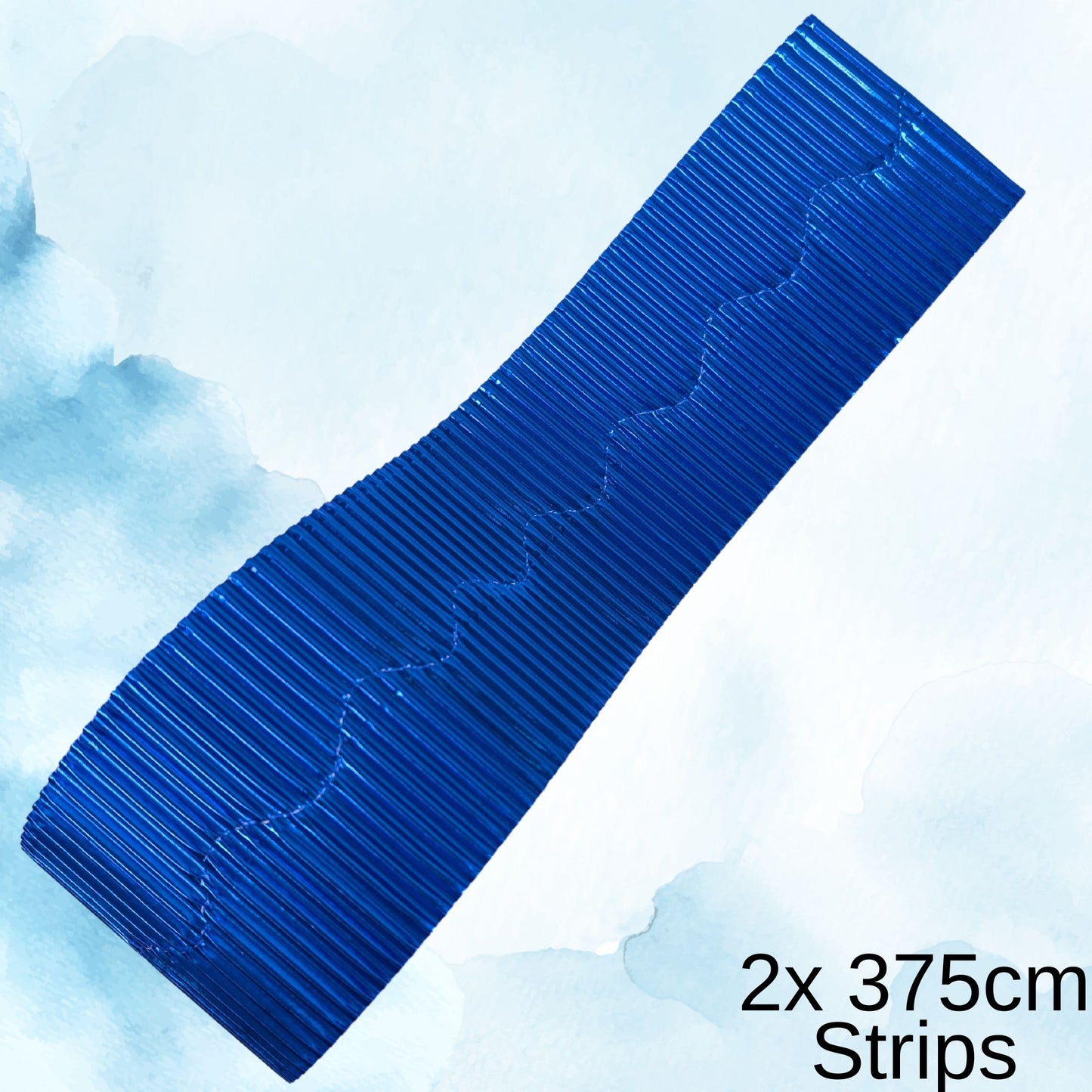 Corrugated Bordettes Scallop Edge 2 x 3.75m Metallic Colours Single Rolls