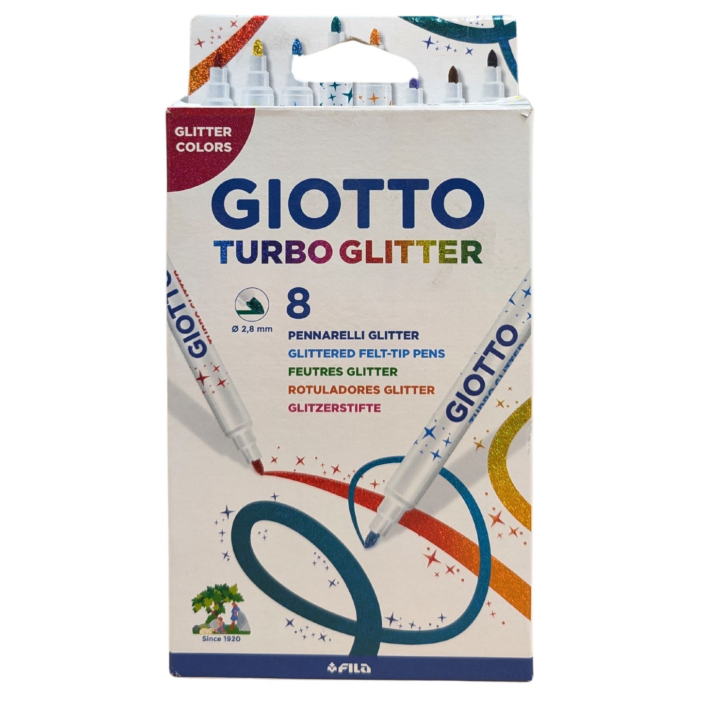 Giotto Turbo Glitter Fine-Tip Felt Pens