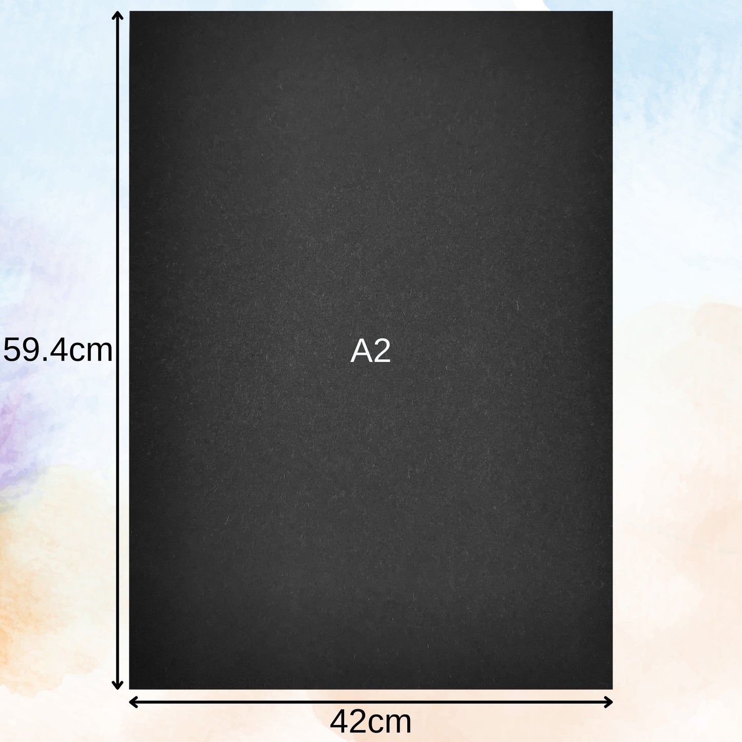 A2 Recycled Black Card 270gsm