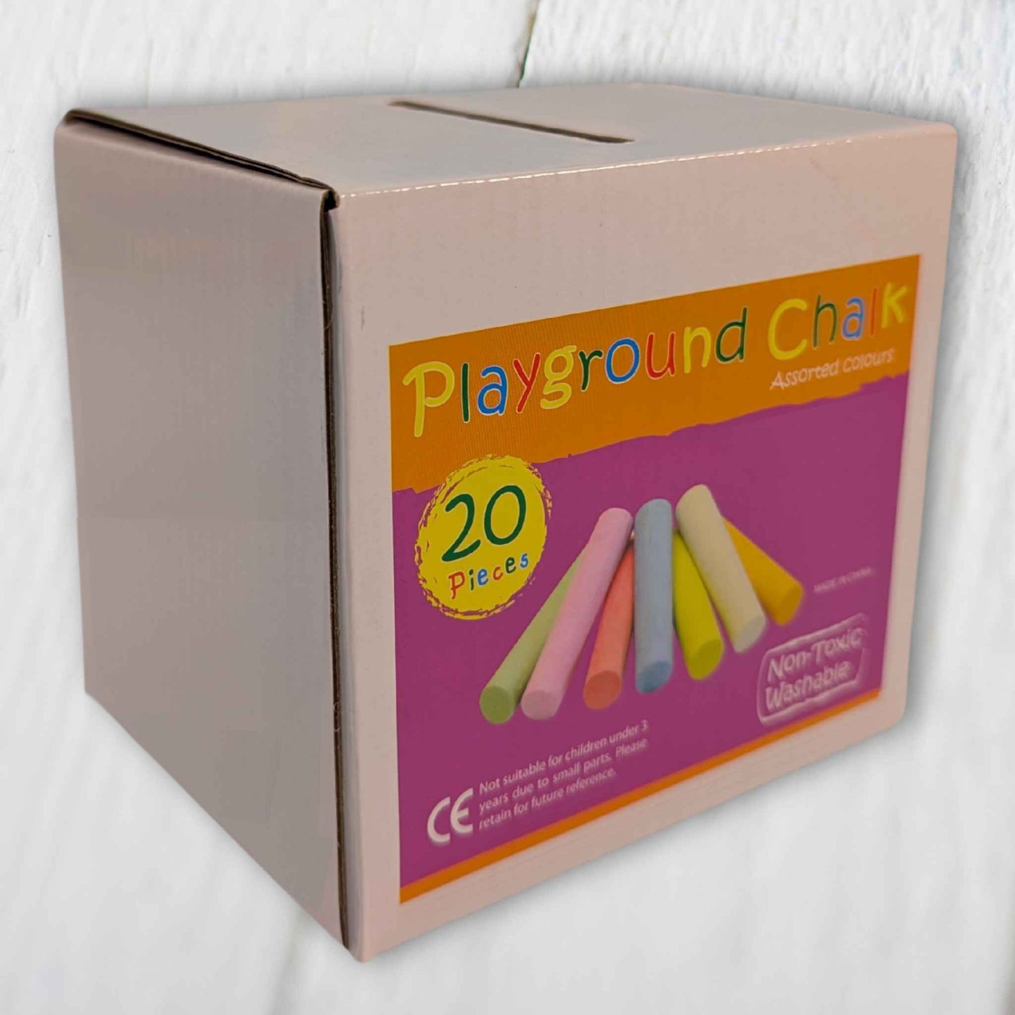Giant Coloured Sidewalk Chalks Pack of 20