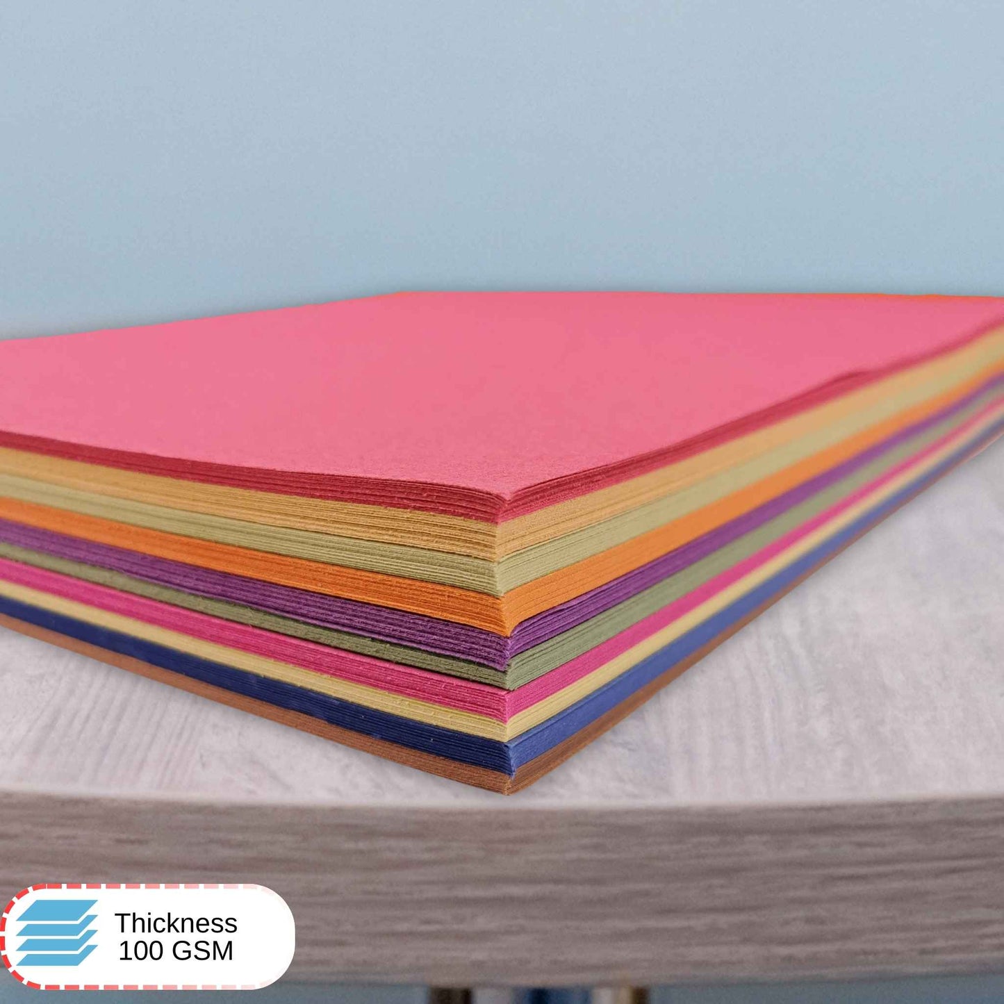 Recycled A4 Bright Colour Sugar Paper 100gsm