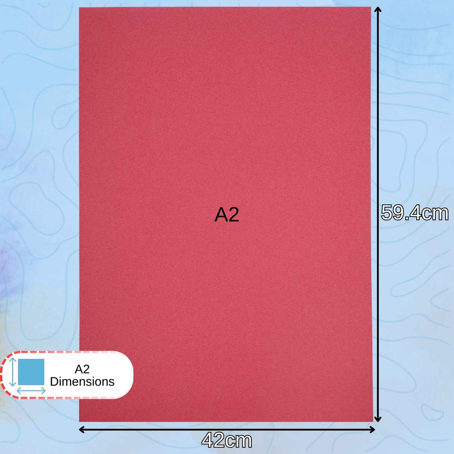 Recycled A2 Bright Colour Sugar Paper 100gsm