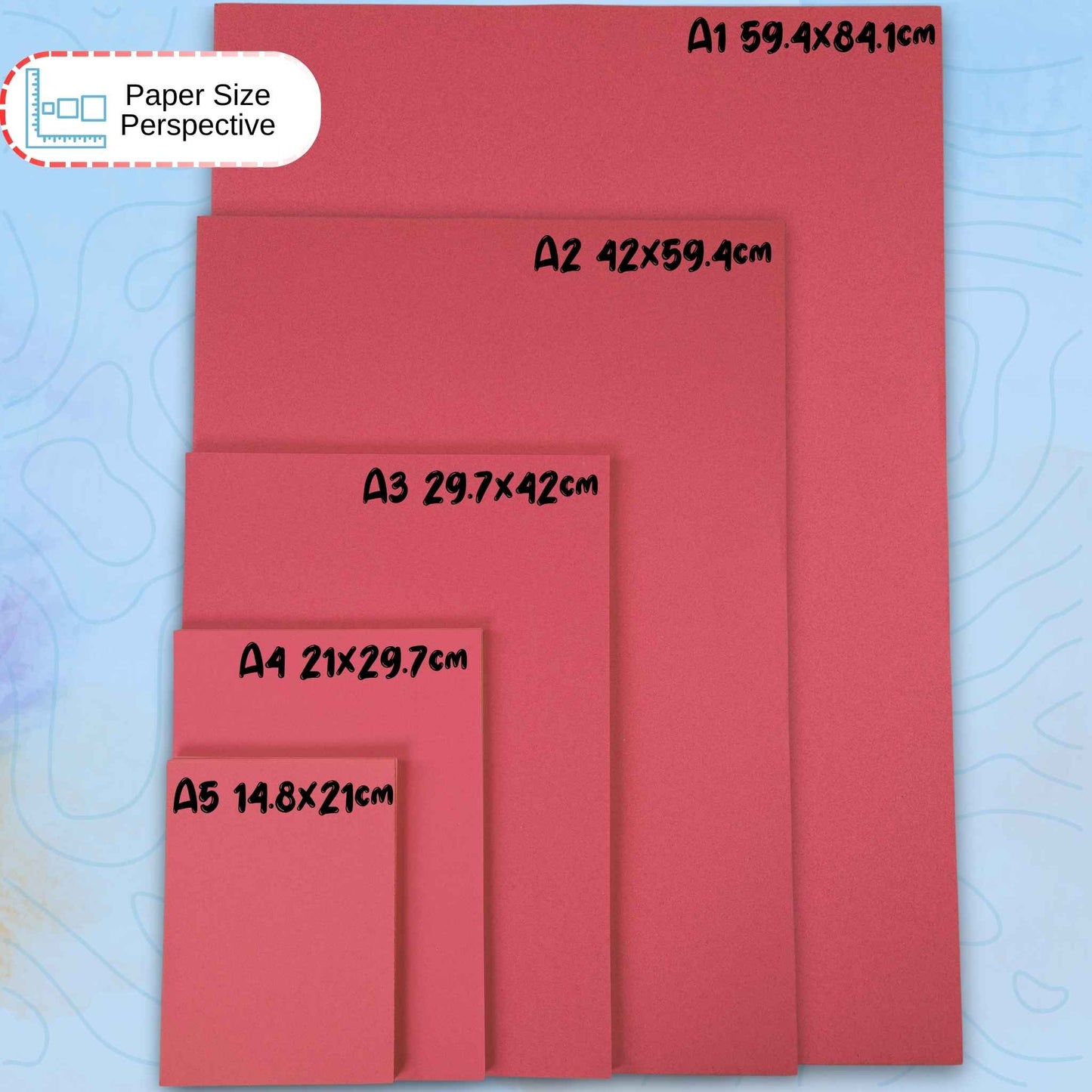 Recycled A4 Bright Colour Sugar Paper 100gsm