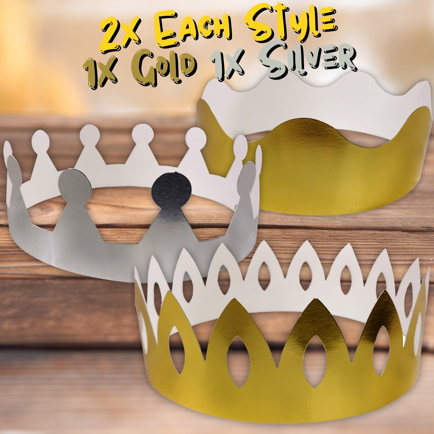 12 Ready To Make Metallic Crowns Coronation
