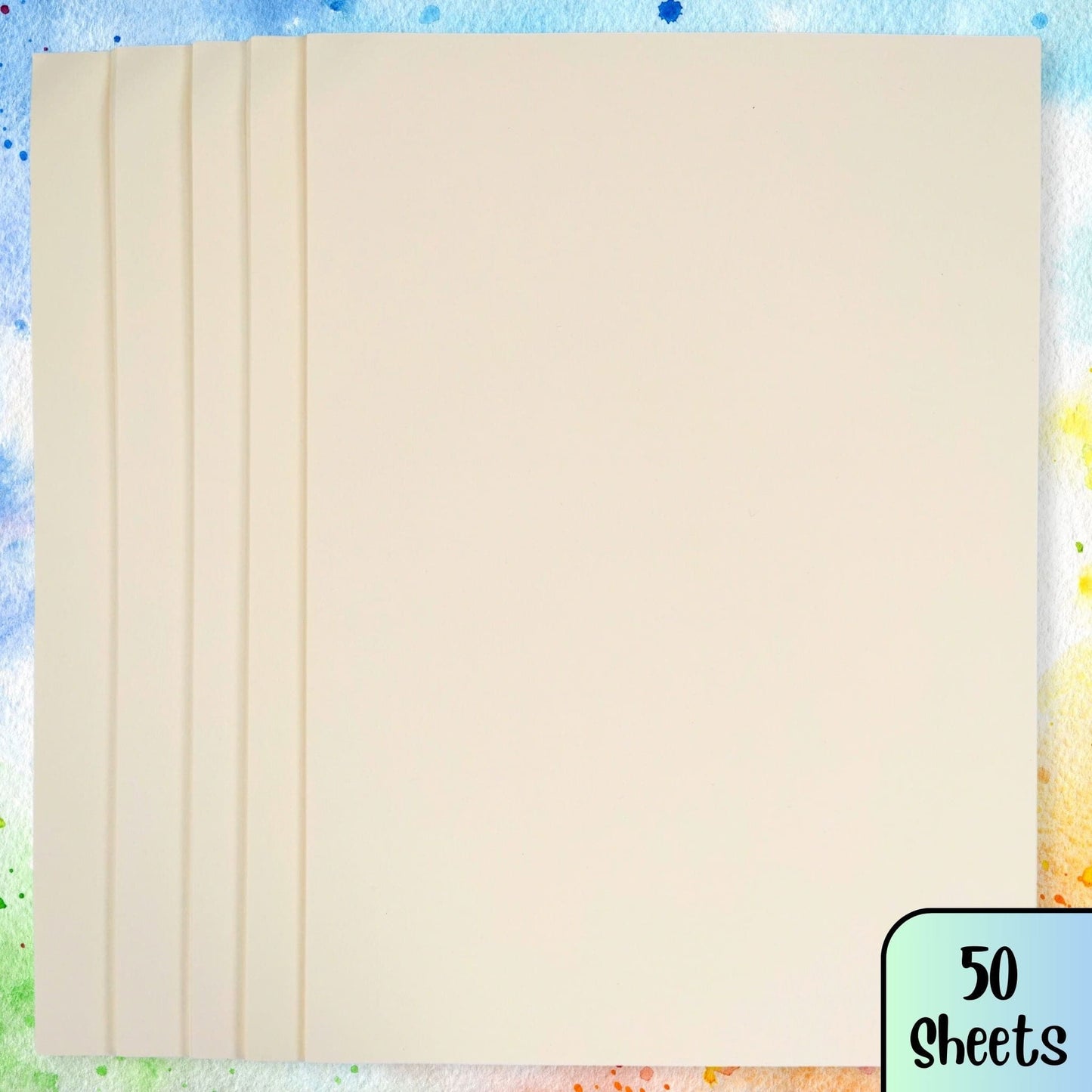 Cream Paper Sheets Pack