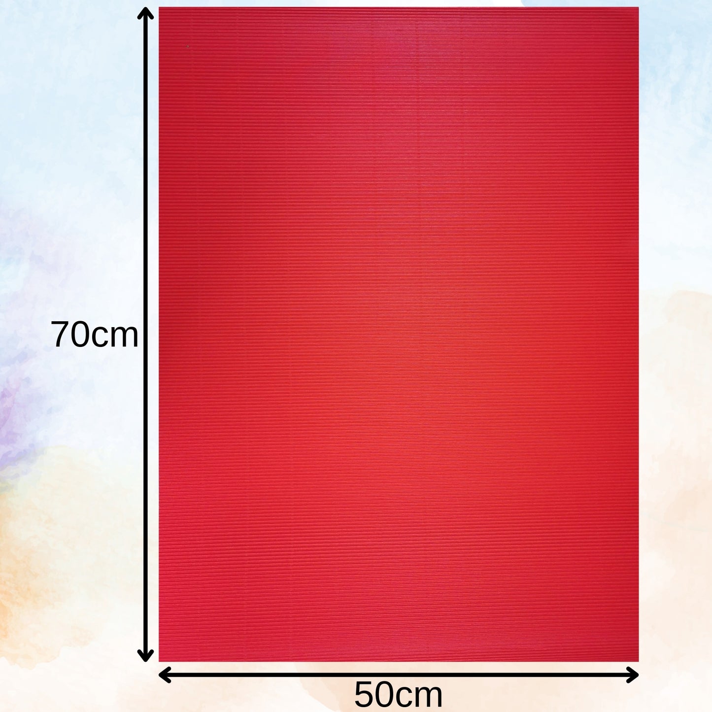 Large Corrugated Card Sheets 14 Assorted Coloured 70cm x 50cm Corrugated Sheets