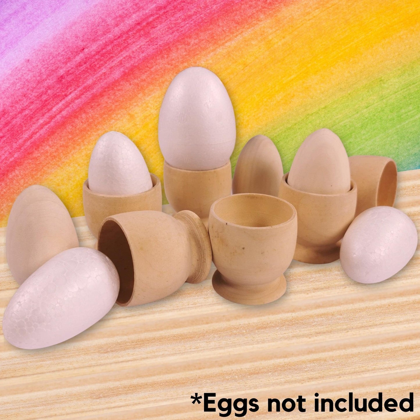 10 Wooden Egg Cups Boiled Egg Holder, Make Personalized Egg Cups 4cm Diameter.