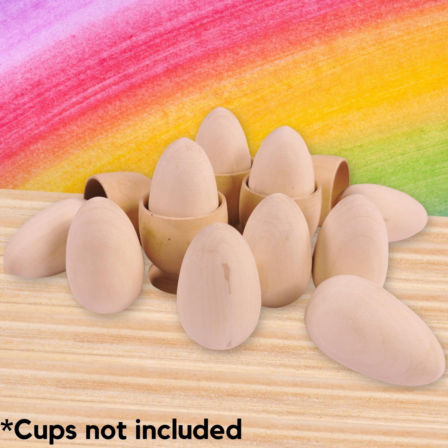 10 Wooden Eggs, Personalise & Paint Easter Eggs 5.5cm x 3.5cm Easter Egg Crafts