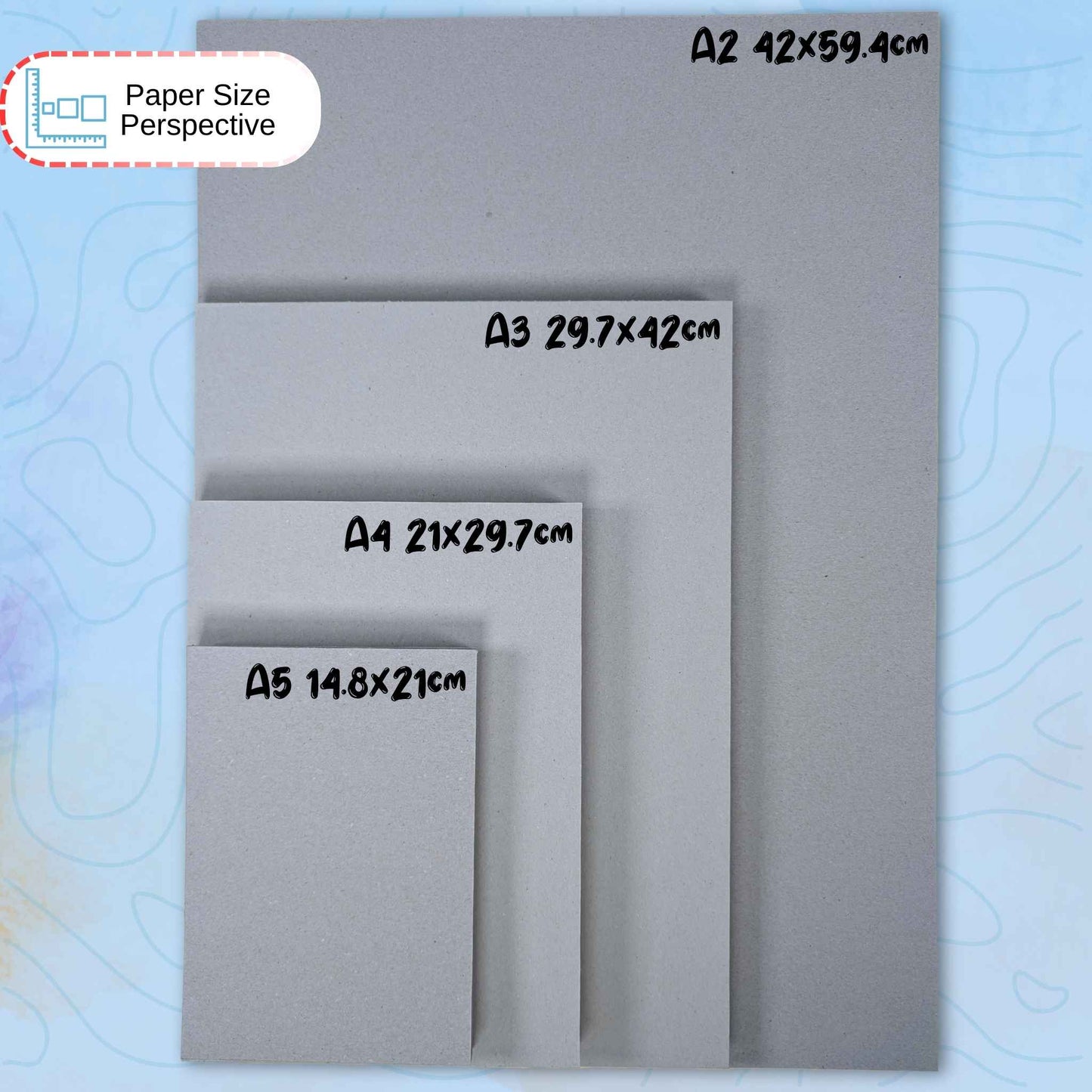 A5 Greyboard Sheets – 1000 Micron (1 mm) Heavyweight | Multiple Pack Sizes, Recycled Craft & Mount Board