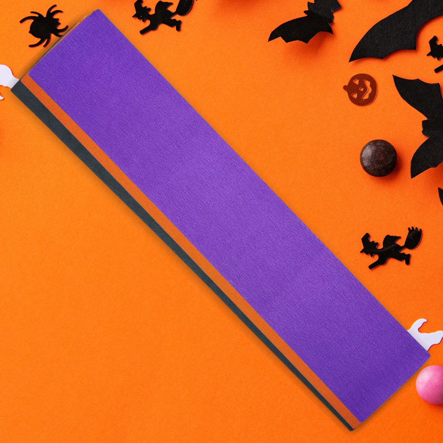 12 Halloween Themed Large Crepe Paper Sheets For Flower Crafting & Gift Wrapping 50cm x 300cm